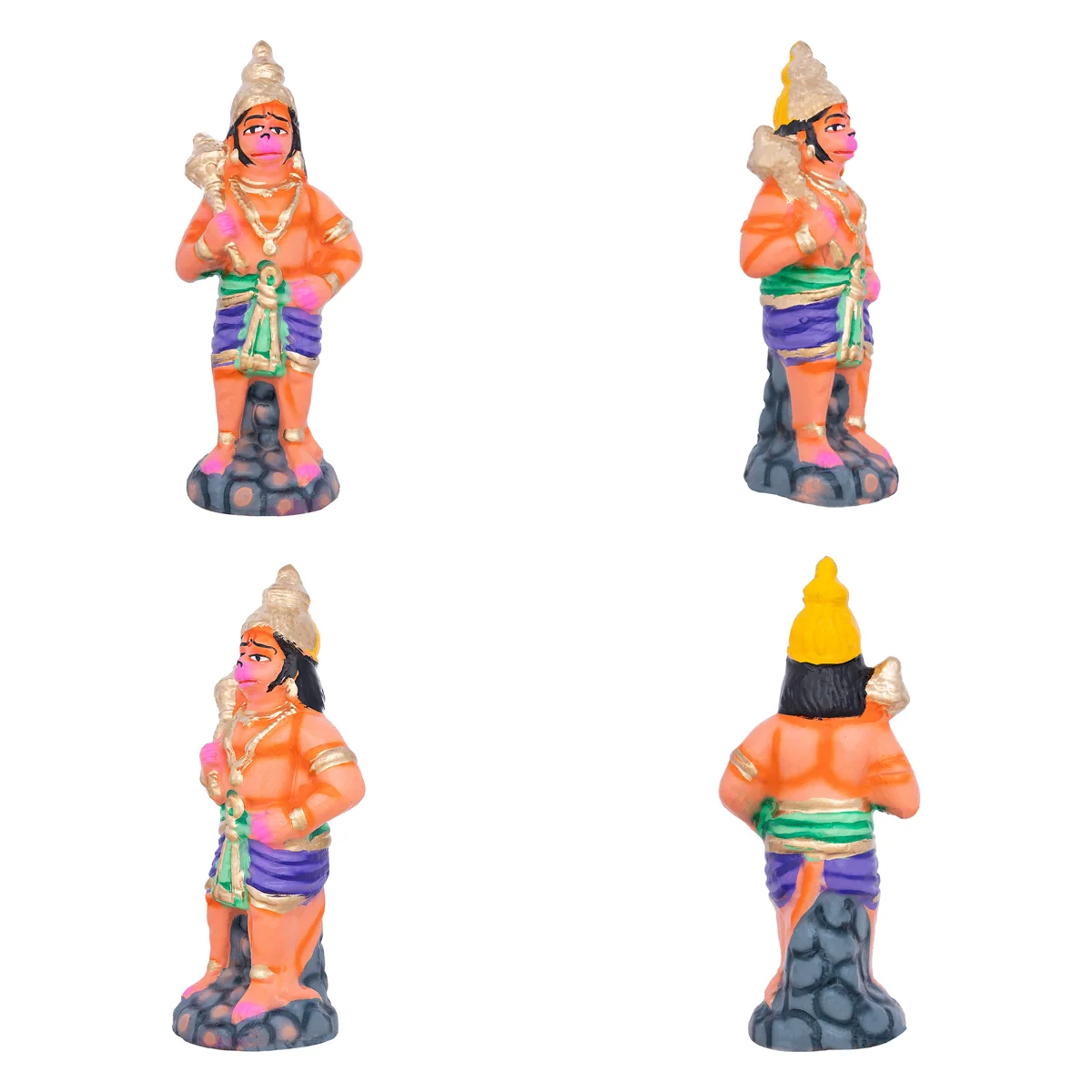 Ramar Palam Clay Golu Bommai Set - 8 x 3.5 Inches | Giri Golu Doll/ Navaratri Golu Bomma/Gombe/Bommai - Image 4