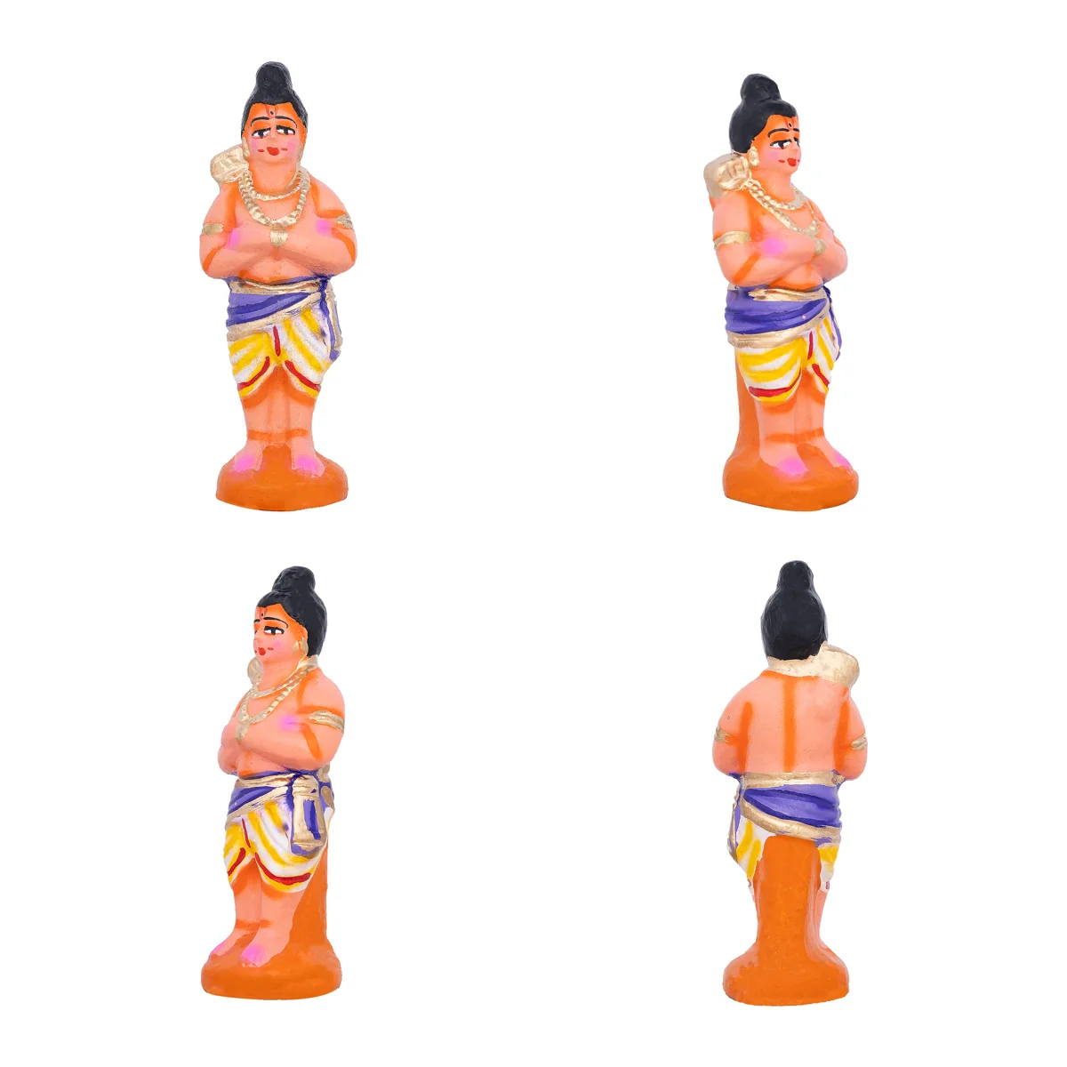 Ramar Palam Clay Golu Bommai Set - 8 x 3.5 Inches | Giri Golu Doll/ Navaratri Golu Bomma/Gombe/Bommai - Image 6