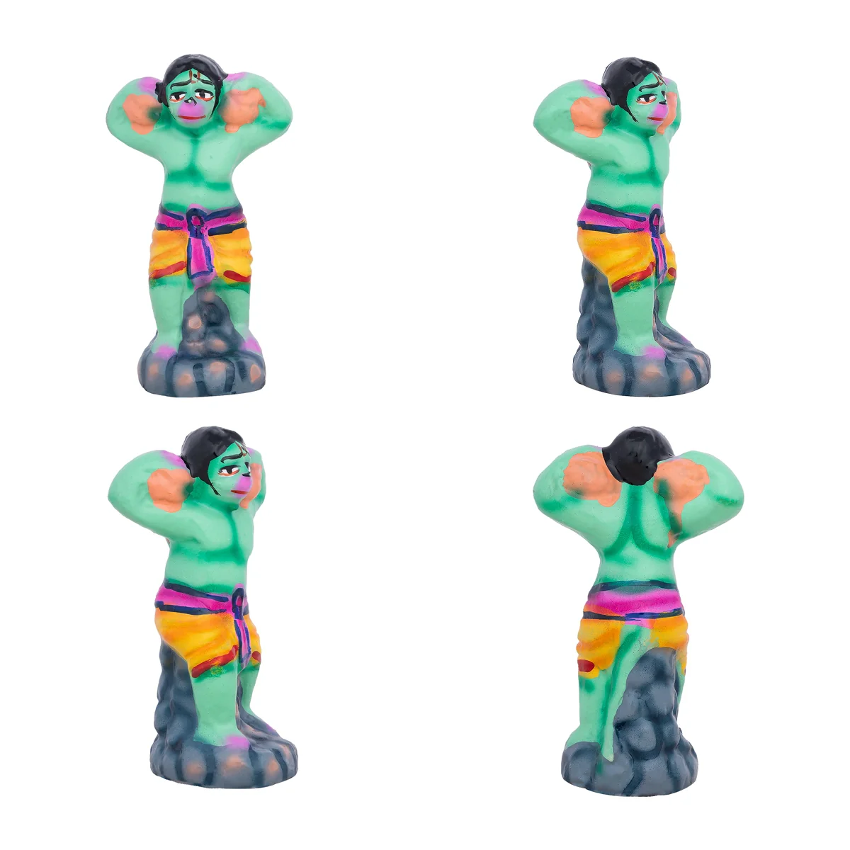 Ramar Palam Clay Golu Bommai Set - 8 x 3.5 Inches | Giri Golu Doll/ Navaratri Golu Bomma/Gombe/Bommai - Image 8