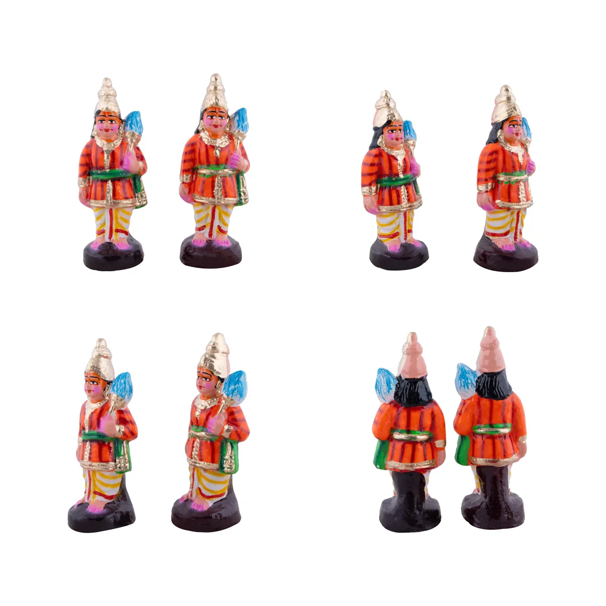 Ramar Pattabhishekam Clay Golu Bommai Set - 12 x 9 Inches | Giri Golu Doll/ Navaratri Golu Bomma/Gombe/Bommai - Image 2