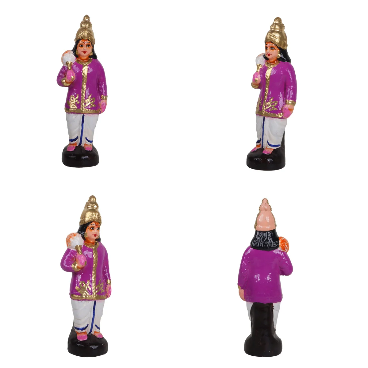 Ramar Pattabhishekam Clay Golu Bommai Set - 11 Inches | Giri Golu Doll/ Navaratri Golu Bomma/Gombe/Bommai - Image 3