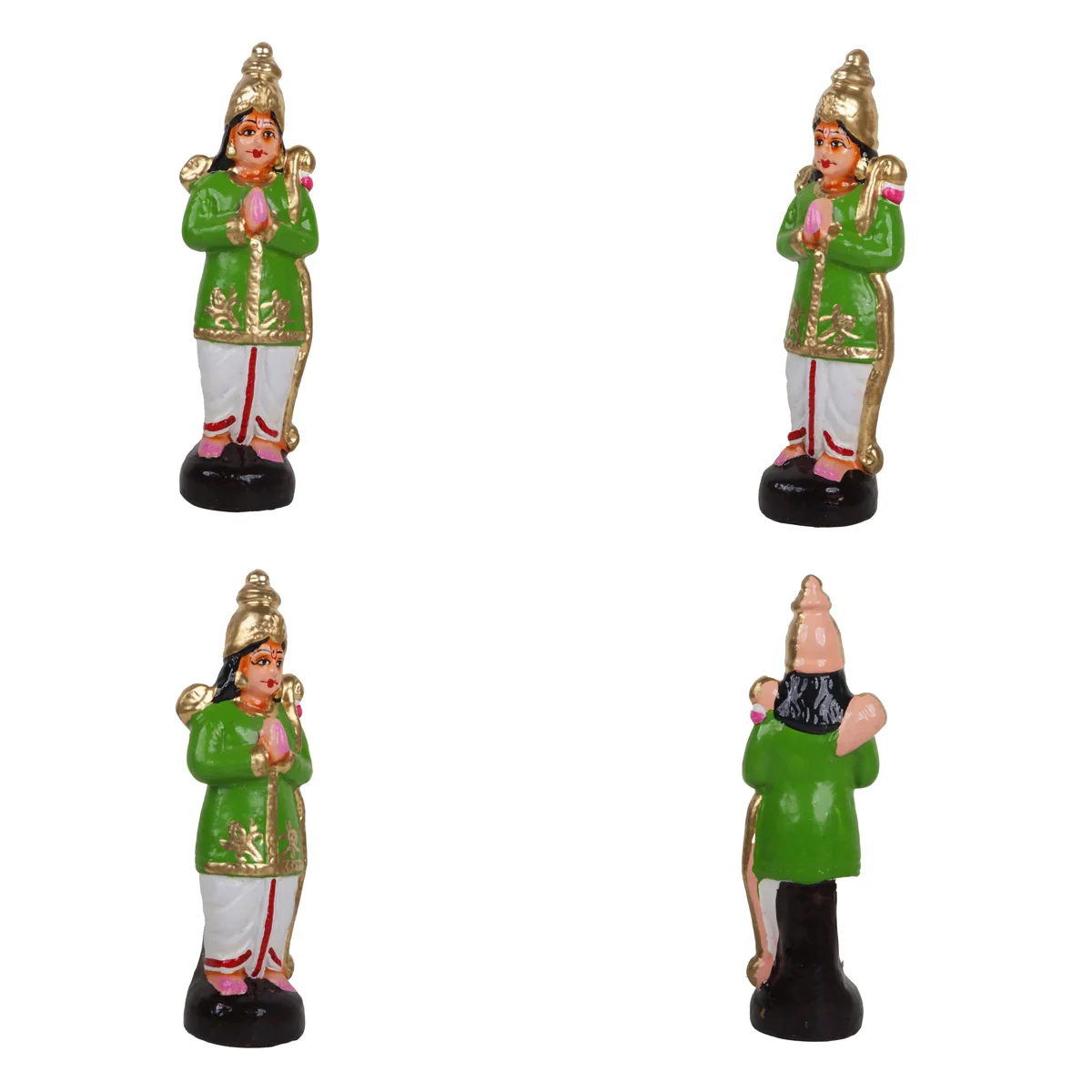 Ramar Pattabhishekam Clay Golu Bommai Set - 11 Inches | Giri Golu Doll/ Navaratri Golu Bomma/Gombe/Bommai - Image 4