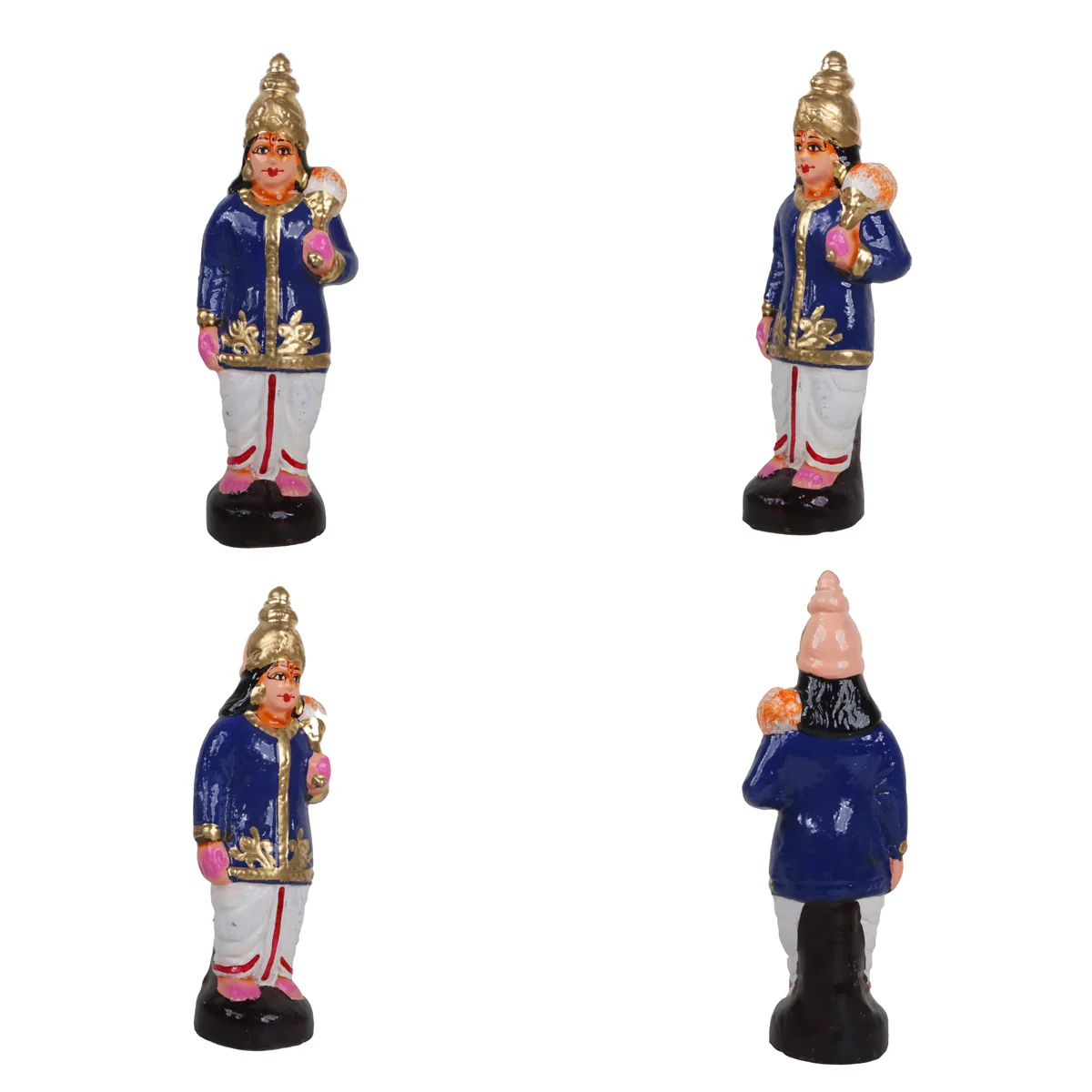 Ramar Pattabhishekam Clay Golu Bommai Set - 11 Inches | Giri Golu Doll/ Navaratri Golu Bomma/Gombe/Bommai - Image 5