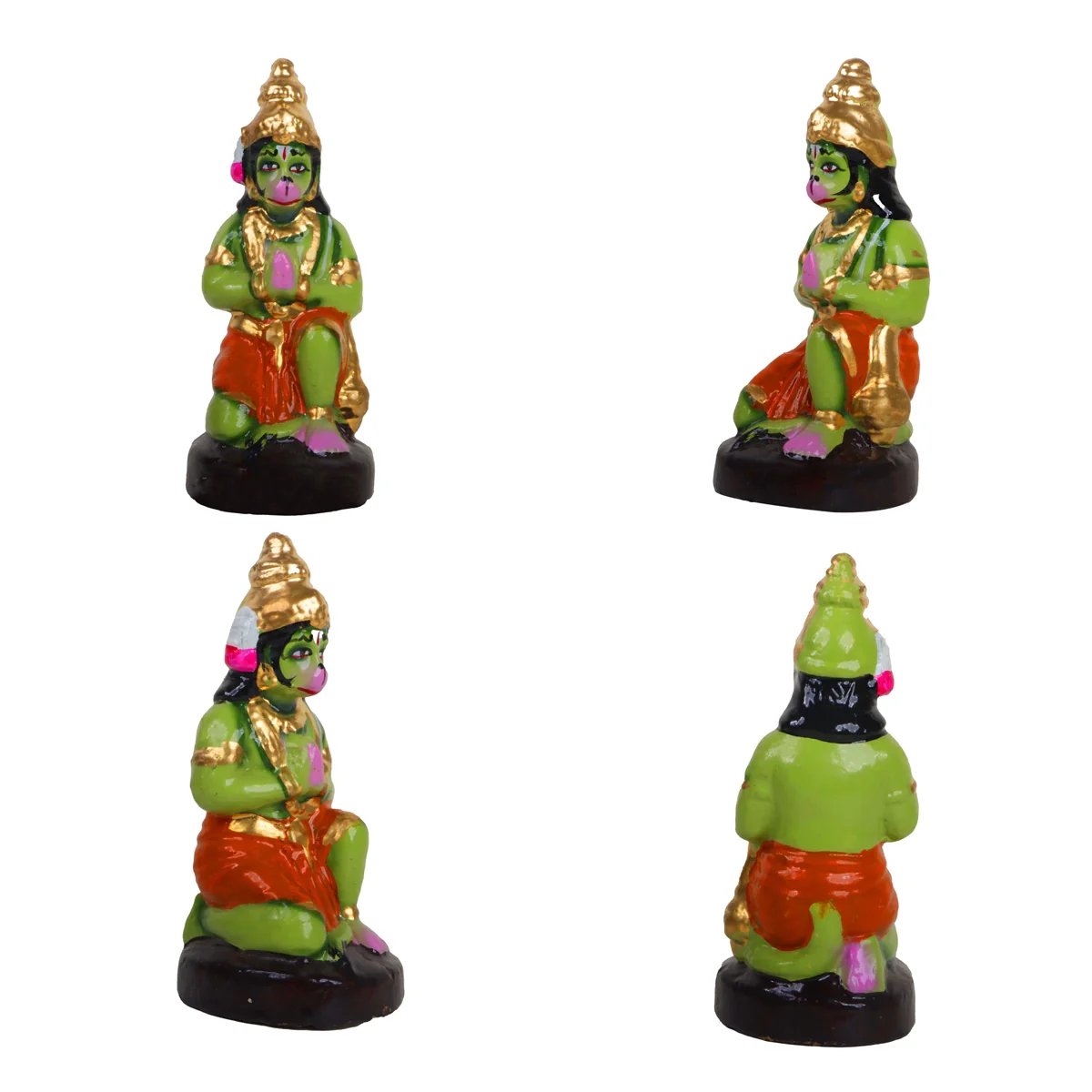Ramar Pattabhishekam Clay Golu Bommai Set - 11 Inches | Giri Golu Doll/ Navaratri Golu Bomma/Gombe/Bommai - Image 6