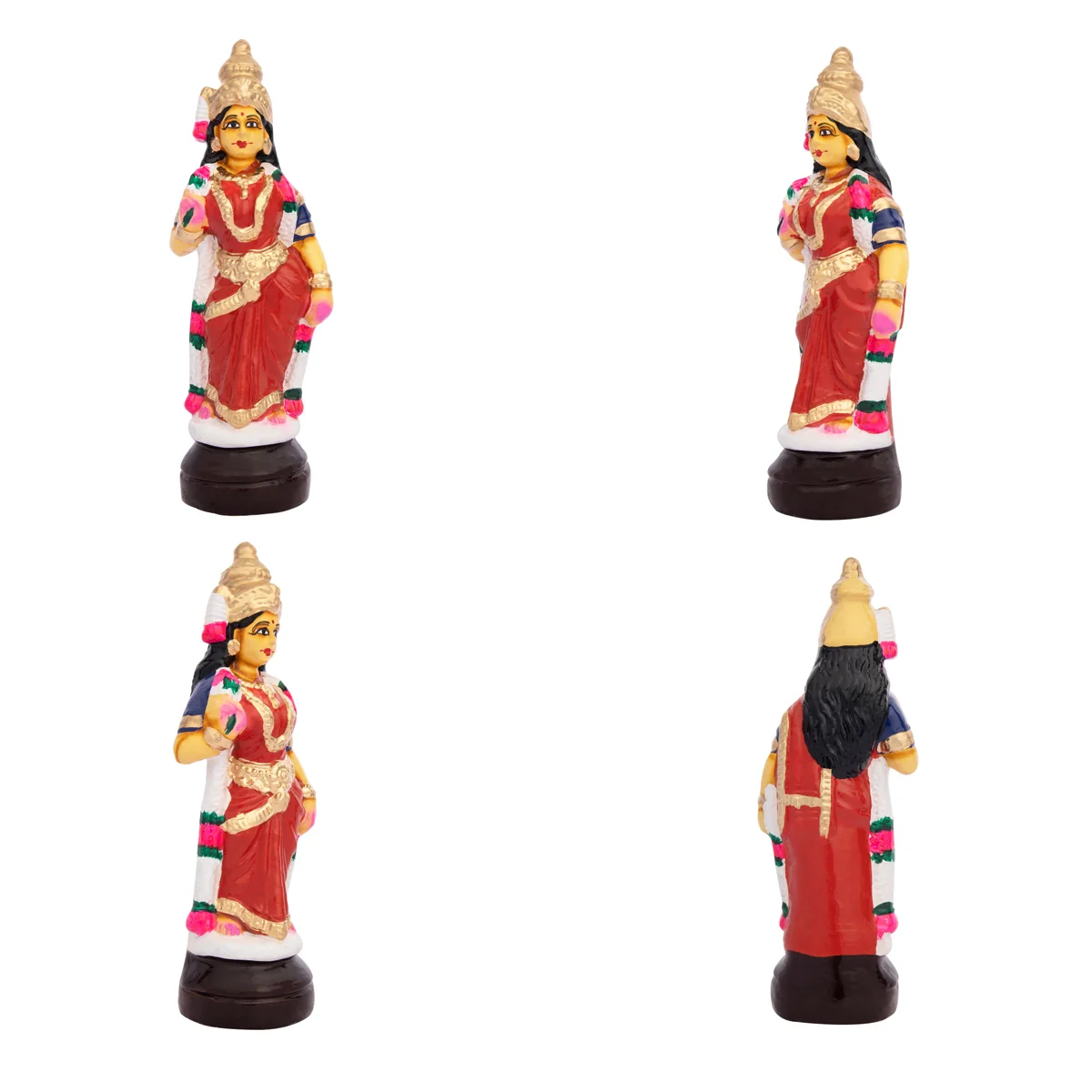 Ramar Clay Golu Bommai Set - 9 x 3.5 Inches | Giri Golu Doll/ Navaratri Golu Bomma/Gombe/Bommai - Image 3