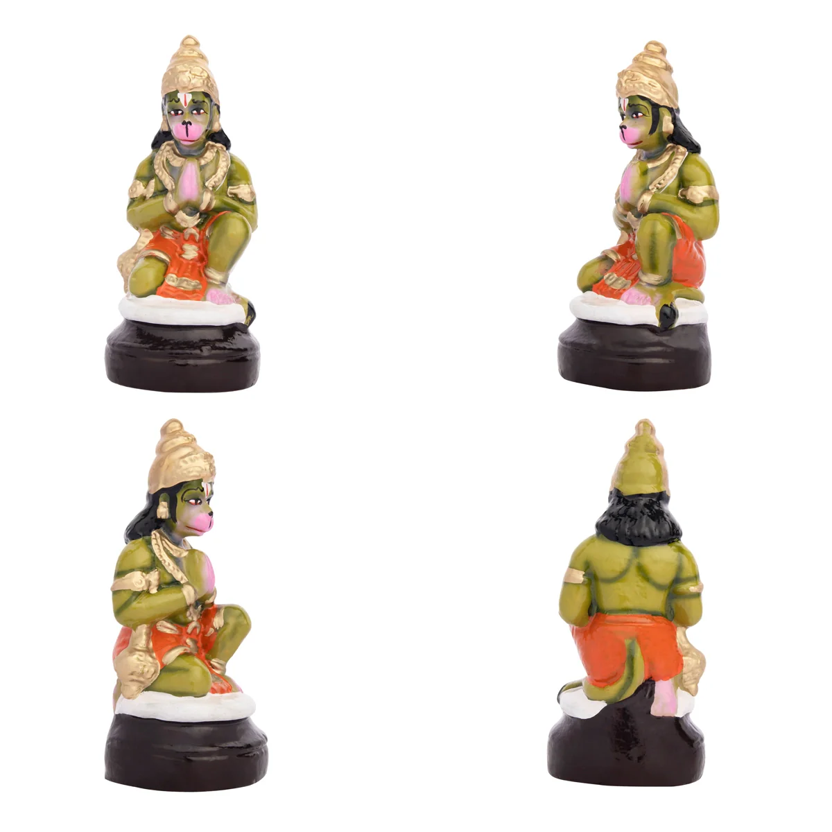 Ramar Clay Golu Bommai Set - 9 x 3.5 Inches | Giri Golu Doll/ Navaratri Golu Bomma/Gombe/Bommai - Image 5