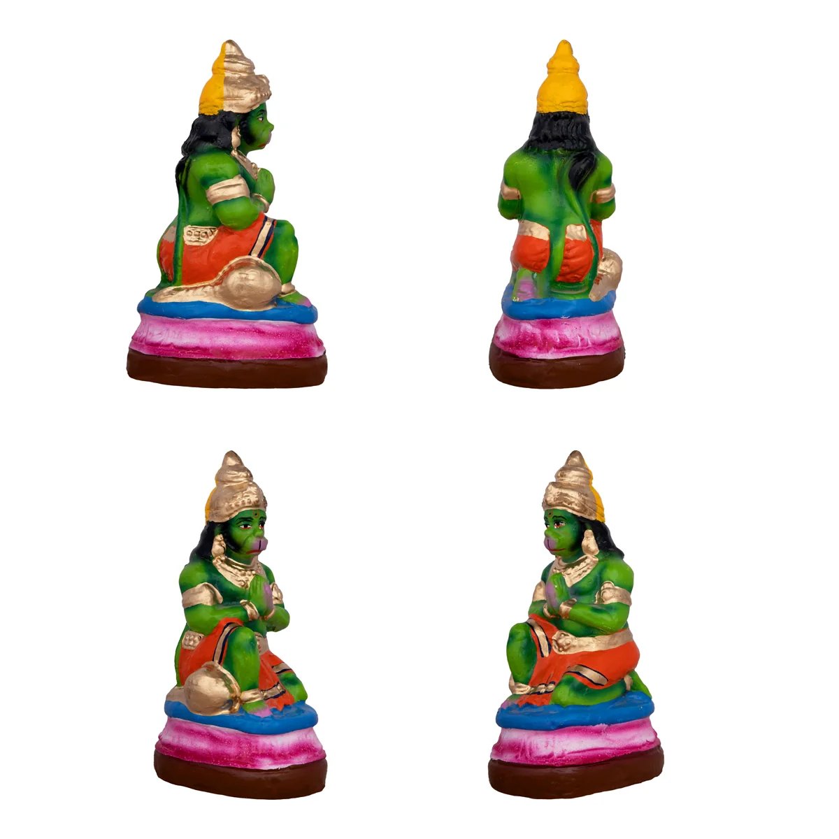 Ramar Set Clay Golu Bommai Set - 13 x 4 Inches | Giri Golu Doll/ Navaratri Golu Bomma/Gombe/Bommai - Image 2