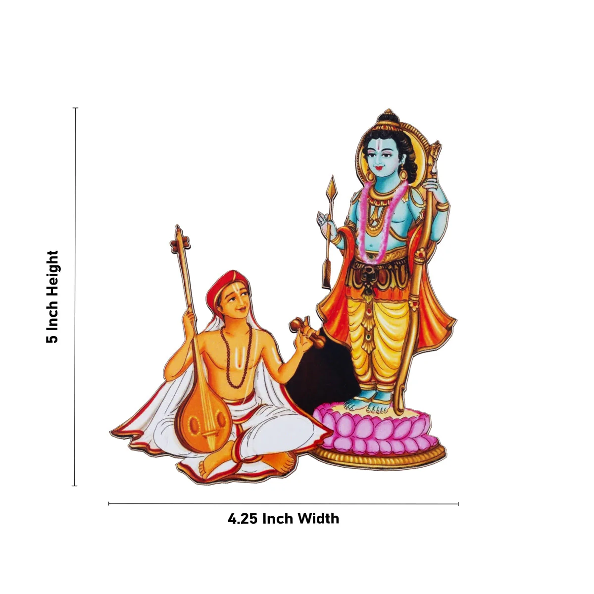 Ramar Thyagarajar Fridge Magnet - 5 x 4.25 Inches | Single Layer Photo Magnet/ Picture Magnet for Home - Image 2