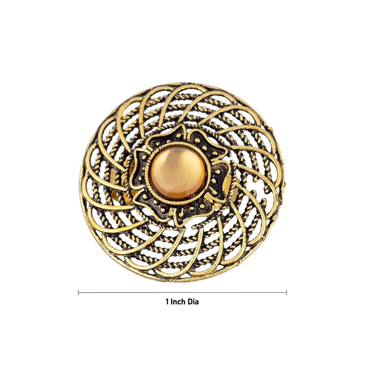 Ramola Ring - 1 Inch | Stone Ring/ Jewellery for Men & Women - Image 4