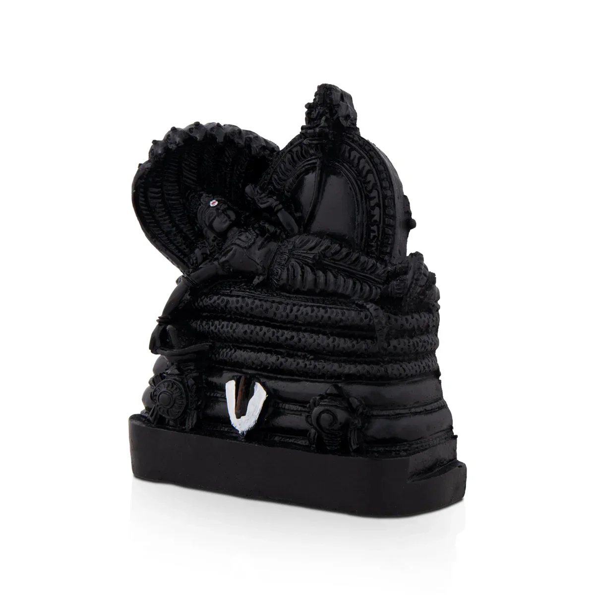 Ranganathan Statue - 4 x 4 Inches | Resin Statue/ Black Ranganathar Idol for Pooja - Image 3