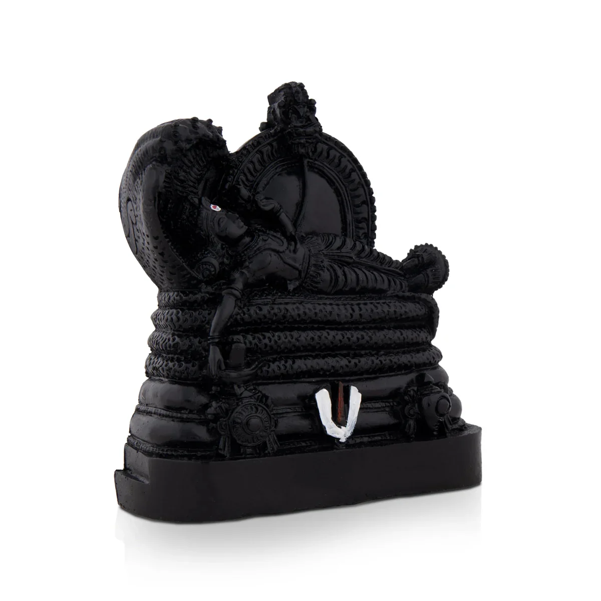 Ranganathan Statue - 4 x 4 Inches | Resin Statue/ Black Ranganathar Idol for Pooja - Image 4