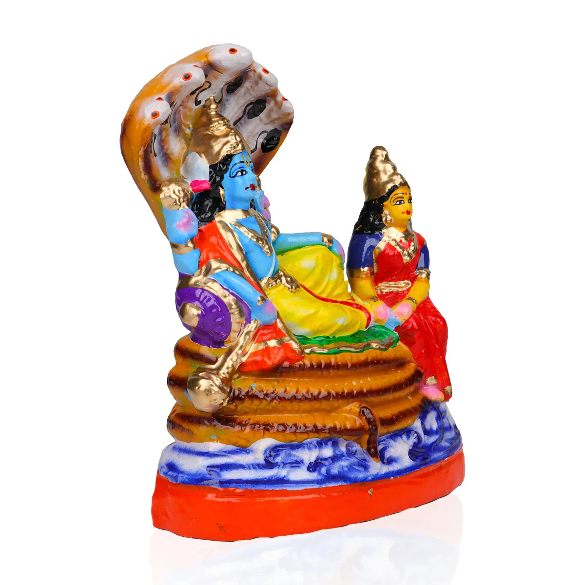 Ranganathar Clay Golu Bommai - 8.5 x 7 Inches | Giri Golu Doll/ Navaratri Golu Bomma/Gombe/Bommai - Image 2