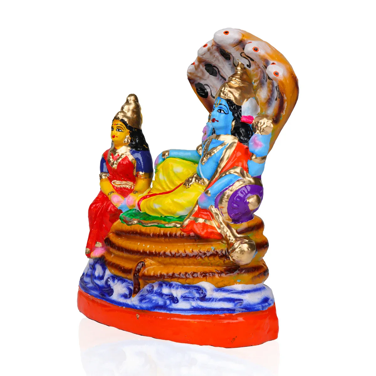 Ranganathar Clay Golu Bommai - 8.5 x 7 Inches | Giri Golu Doll/ Navaratri Golu Bomma/Gombe/Bommai - Image 3