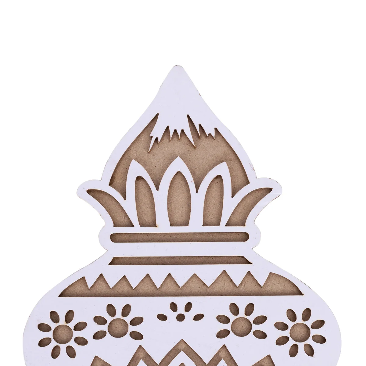Rangoli Board - 11 X 9.5 Inches | Kolam Board/ Kalash Design Rangoli Design Board For Festive Decor & Gifting - Image 3