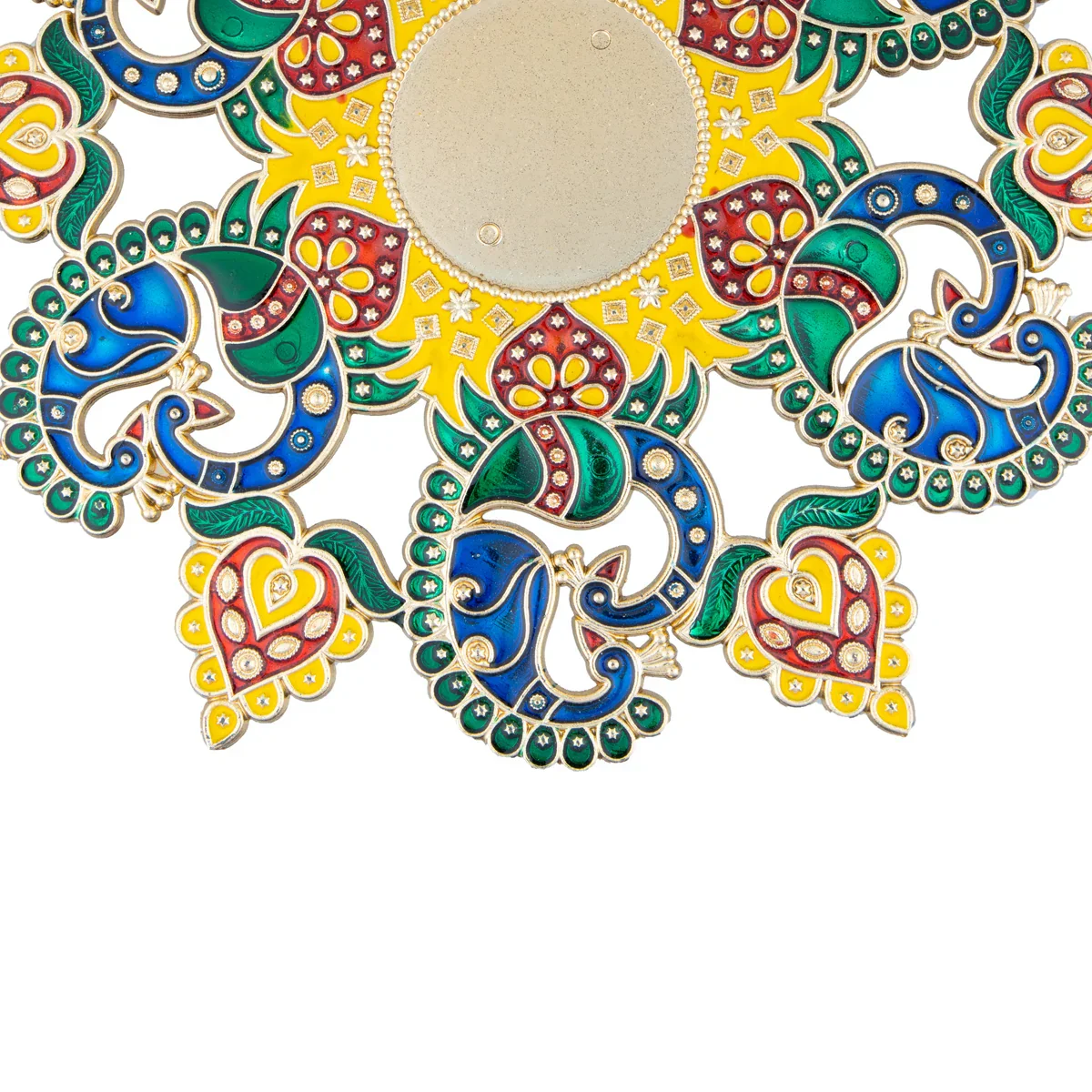 Rangoli Design - 7.5 Inches | Muggulu Sticker/ Artificial Rangoli/ Kolam Sticker for Floor Decor - Image 6