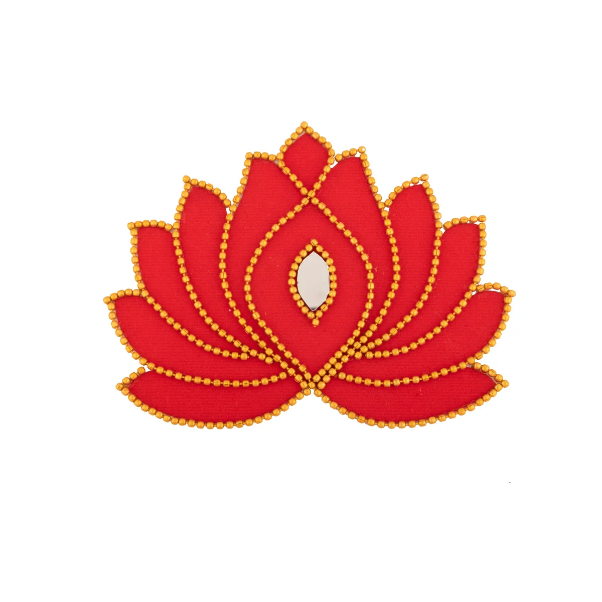 Rangoli Design Set - 8 Inches | 7 Pcs/ Velvet Muggulu Sticker/ Lotus Design Artificial Rangoli/ Kolam Sticker for Floor - Image 3