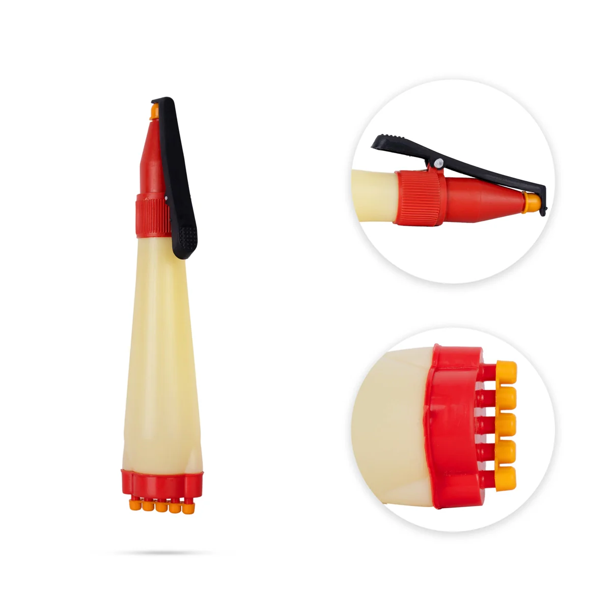 Rangoli Outliner Pen - 8.5 x 1.5 Inches | Yellow Colour Rangoli Designs Pen/ 2 In 1 Rangoli Pen for Floor Decor - Image 4