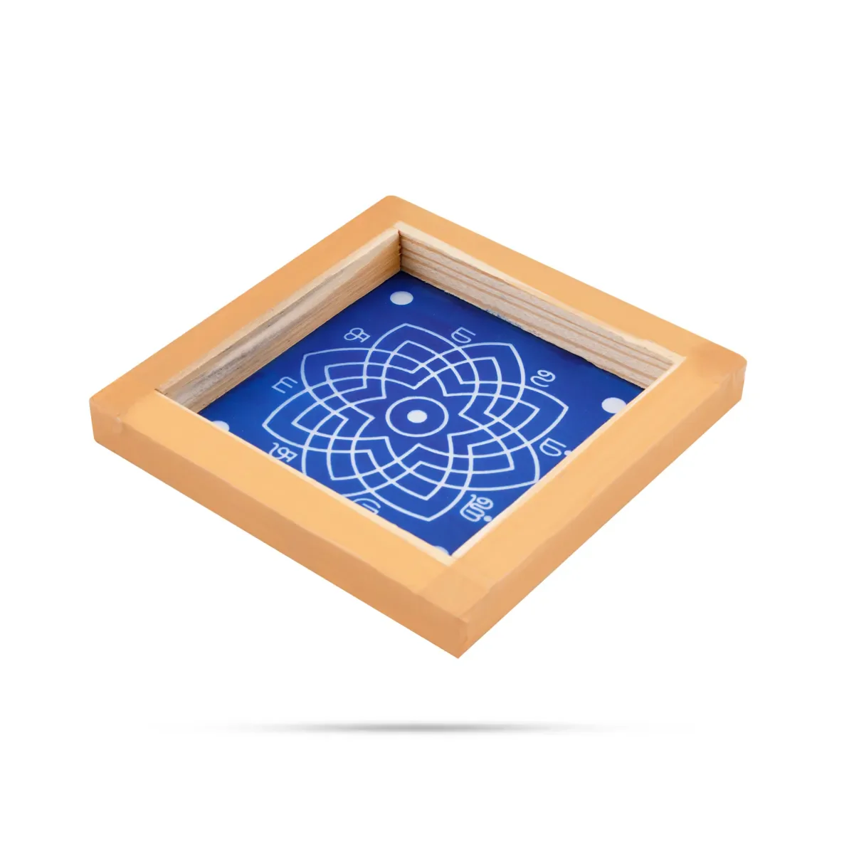 Rangoli Stenci - 5 X 5 Inches | Sacred Lotus Kolam/ Hrudya Kamalam Reusable Floor Stencil For Daily Pooja - Image 2