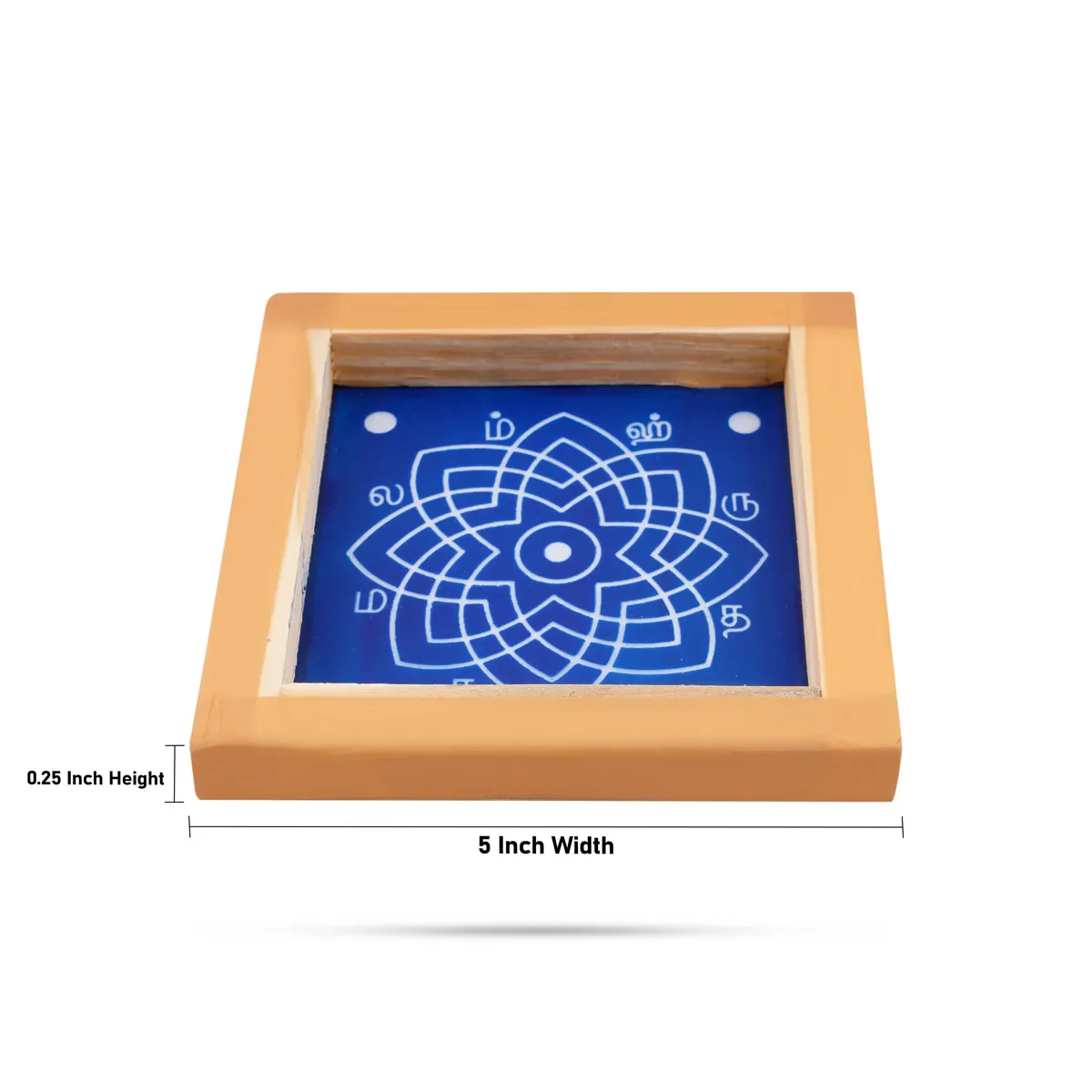 Rangoli Stenci - 5 X 5 Inches | Sacred Lotus Kolam/ Hrudya Kamalam Reusable Floor Stencil For Daily Pooja - Image 3