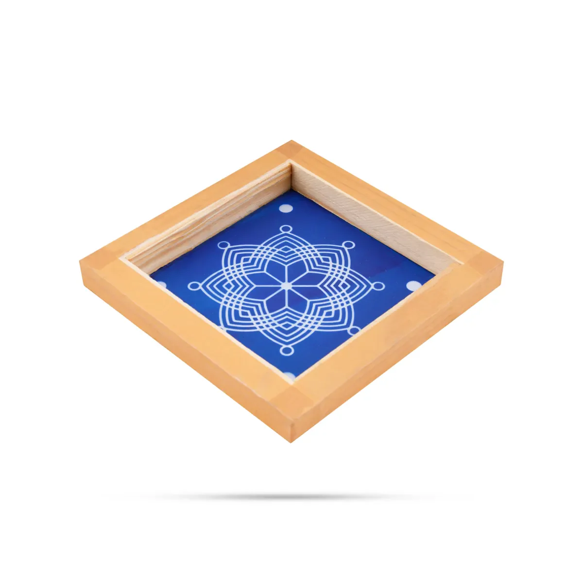 Rangoli Stencil - 5 X 5 Inches | Assorted Traditional Kolam Pattern/ Reusable Floor Rangoli Stencil - Image 2