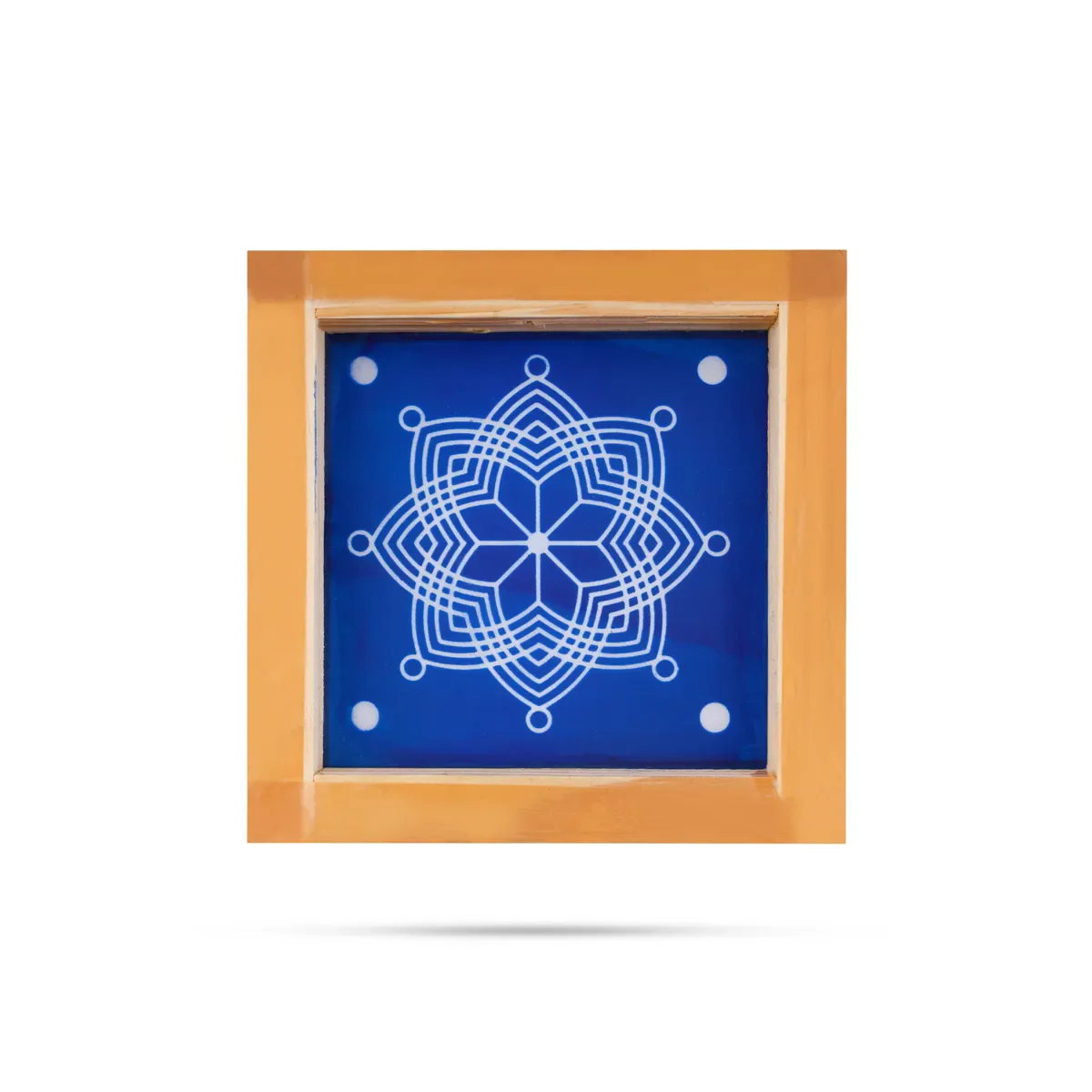 Rangoli Stencil - 5 X 5 Inches | Assorted Traditional Kolam Pattern/ Reusable Floor Rangoli Stencil - Image 4