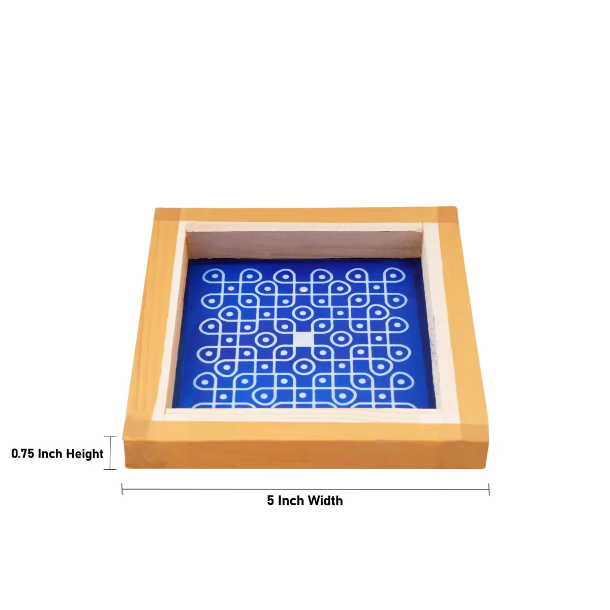 Rangoli Stencil - 5 X 5 Inches | Kambi Kolam Pattern/ Reusable Floor Rangoli Stencil For Auspicious Entry - Image 4