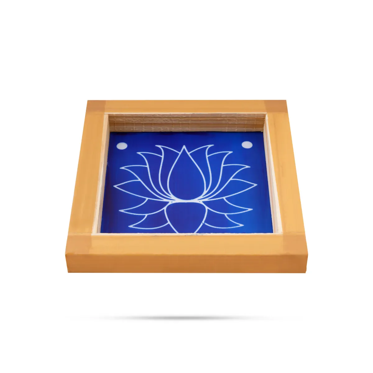 Rangoli Stencil - 5 X 5 Inches | Lotus Design / Traditional Floral Kolam Pattern/ Reusable Floor Rangoli Stencil - Image 4