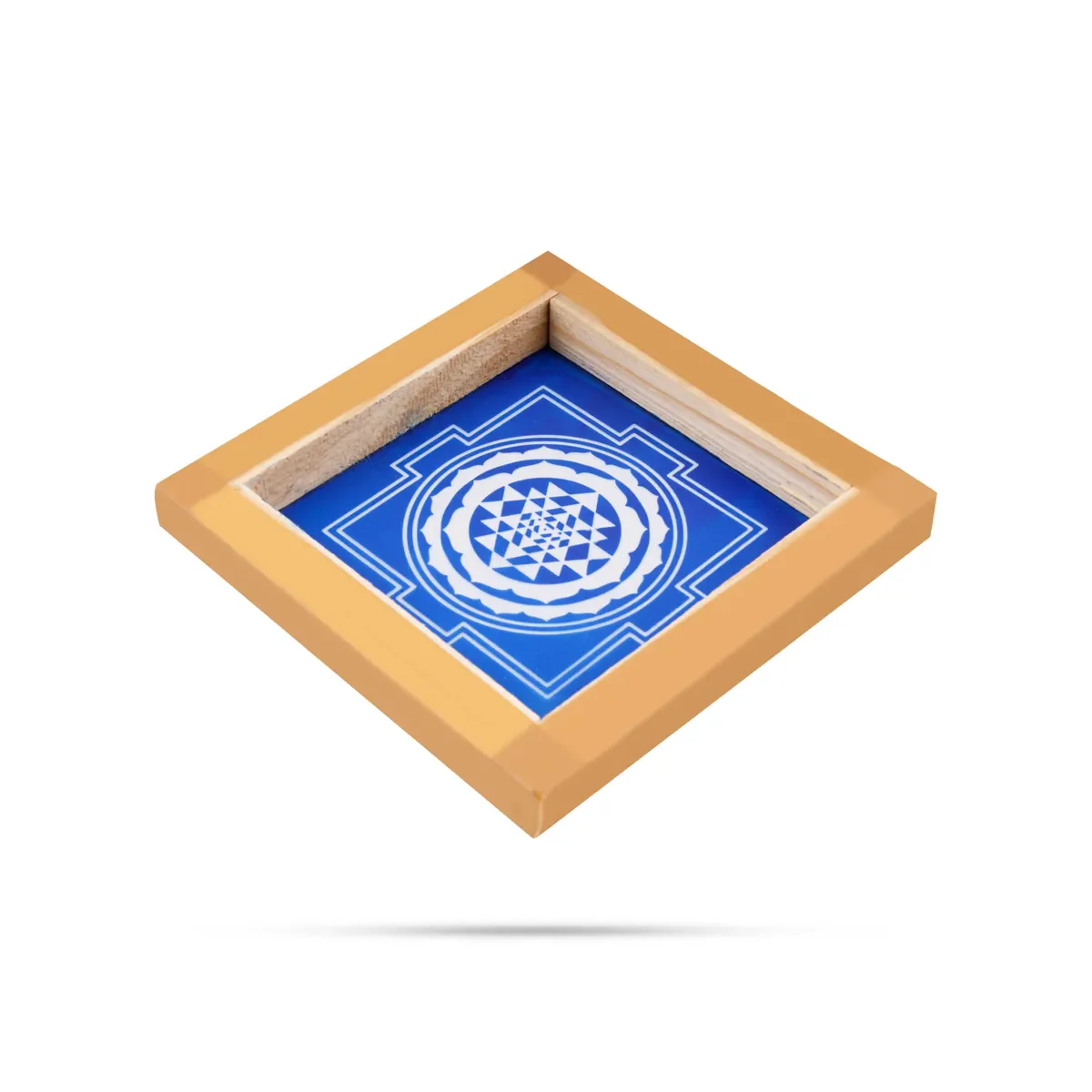 Rangoli Stencil - 5 X 5 Inches | Sri Chakram Design / Sacred Kolam Design/ Reusable Floor Rangoli Stencil - Image 3