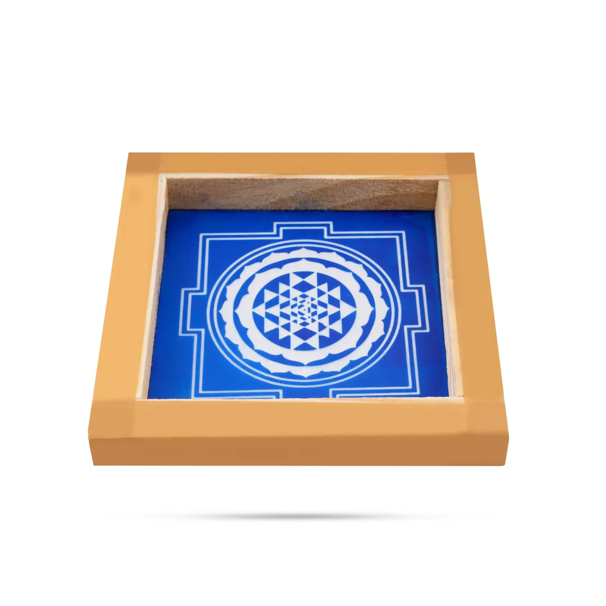 Rangoli Stencil - 5 X 5 Inches | Sri Chakram Design / Sacred Kolam Design/ Reusable Floor Rangoli Stencil - Image 4