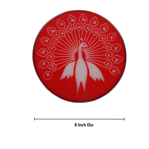 Rangoli Stencil Pair - 8 Inches | 2 Pcs/ Kolam Stencil/ Muggulu Stencil/ Rangoli Jali for Floor - Image 3