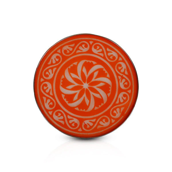 Rangoli Stencil Pair - 8 Inches | 2 Pcs/ Kolam Stencil/ Muggulu Stencil/ Rangoli Jali for Floor - Image 4