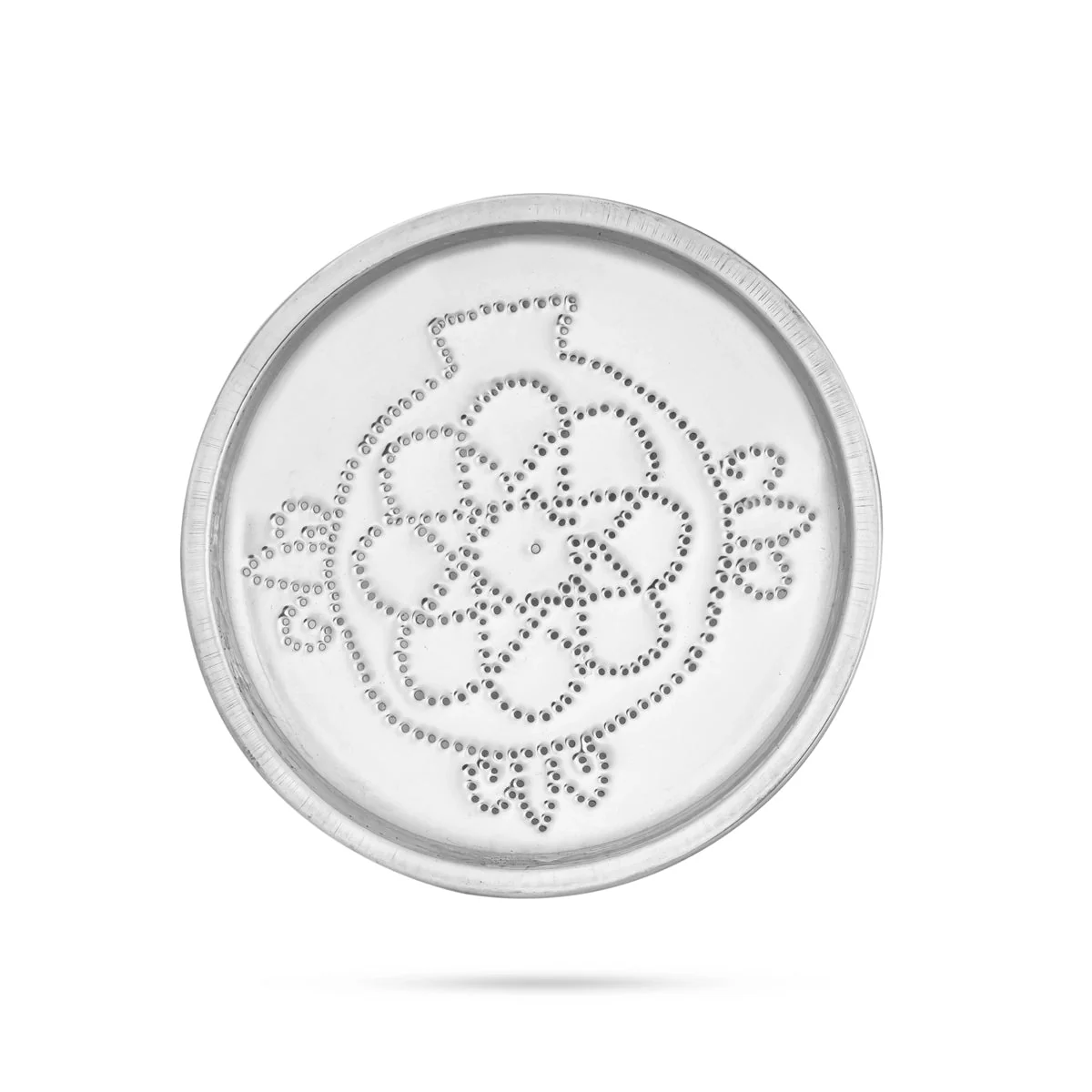 Rangoli Stensil Set - 4.5 Inches | Stainless Steel Kolam Stencils/ 7 Pcs/ Rangoli Patta for Floor Decor/ 120 Gms - Image 3