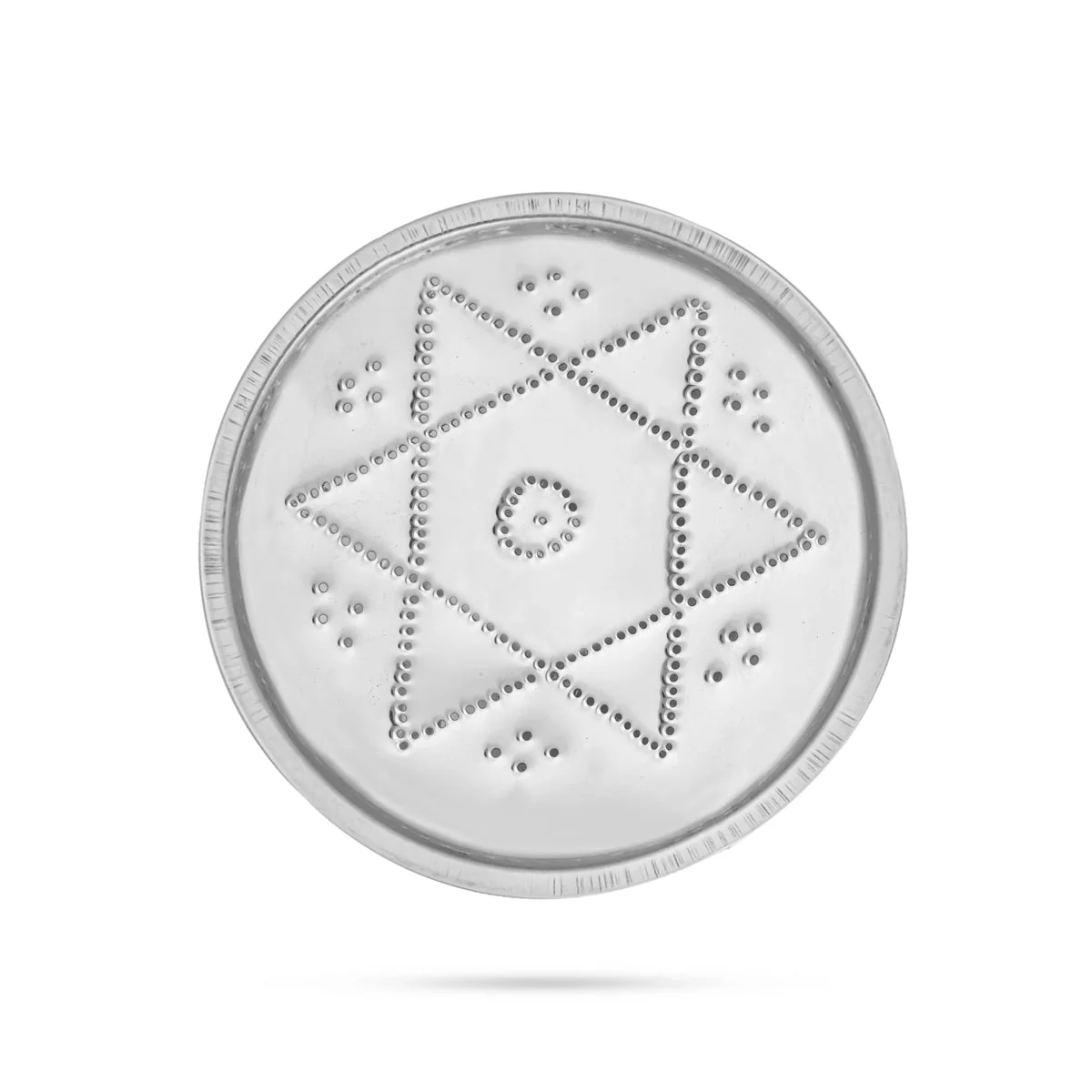 Rangoli Stensil Set - 4.5 Inches | Stainless Steel Kolam Stencils/ 7 Pcs/ Rangoli Patta for Floor Decor/ 120 Gms - Image 5