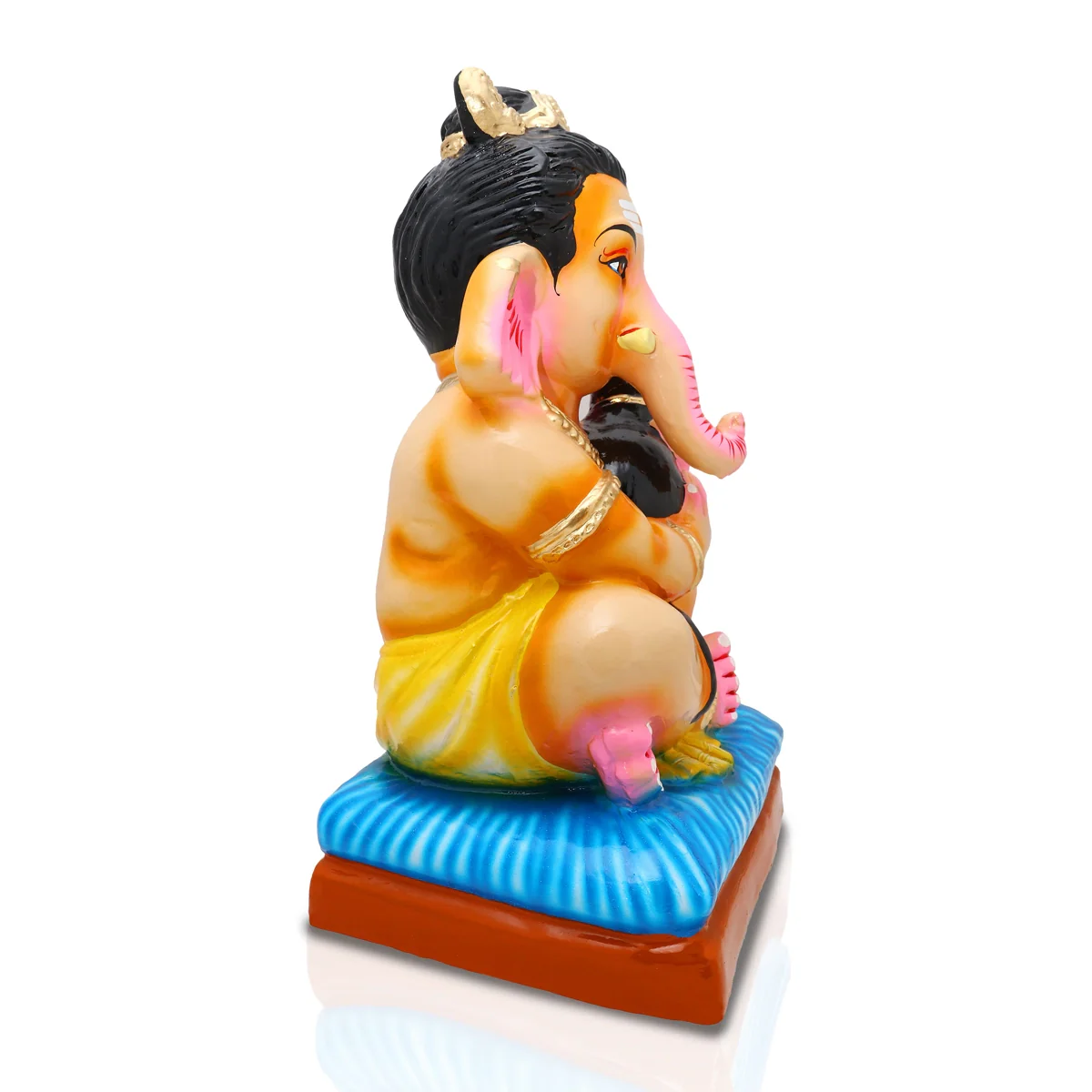 Rat Ganapati Paper Mache Golu Bommai - 15 x 9.5 Inches | Giri Golu Doll/ Navaratri Golu Bomma/Gombe/Bommai - Image 4