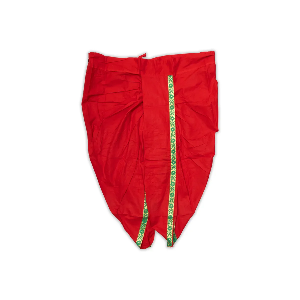 Readymade Panchakacham - 39 Inches | Cotton Panchakajam | Red Colour Traditional Wear Dhoti - Image 4