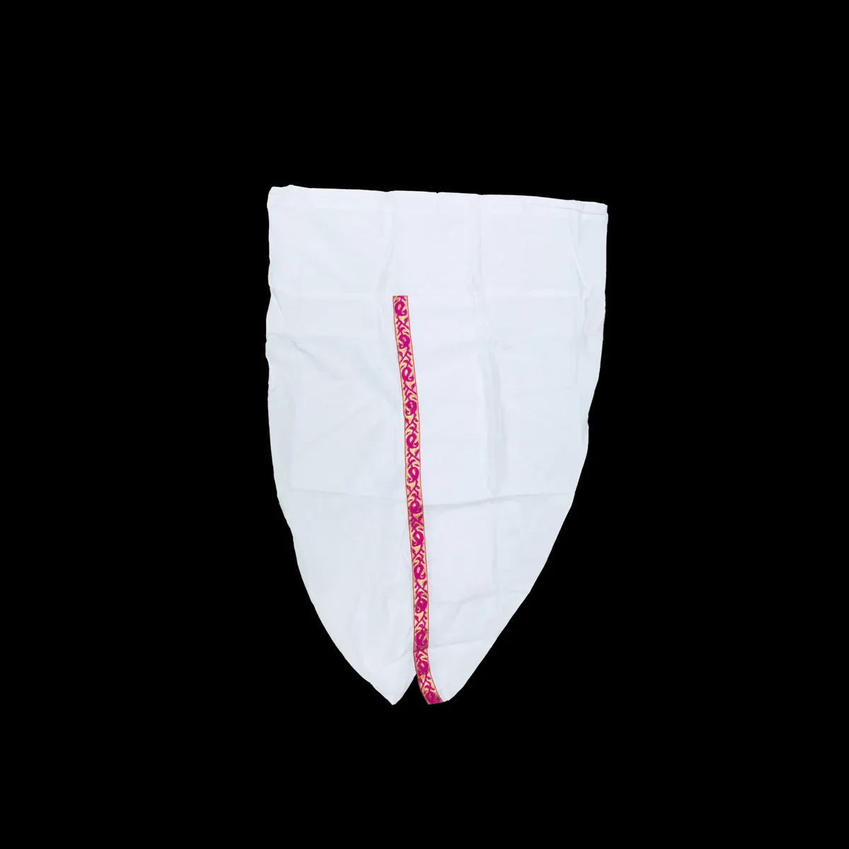 Readymade Panchakacham | Hip 26 Inches/ Length 39 Inches/ Cotton Dhoti/ White Panchakajam For Traditional Wear - Image 2