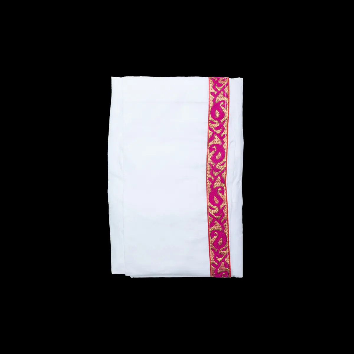 Readymade Panchakacham | Hip 26 Inches/ Length 39 Inches/ Cotton Dhoti/ White Panchakajam For Traditional Wear - Image 3