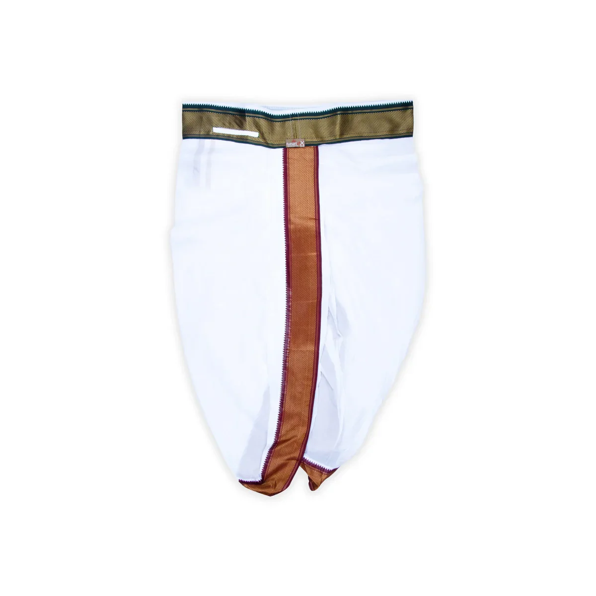 Readymade Panchakacham With Angavastra Set - Size - 42 - 44 | 16 Mayilkan Border Panchakajam With Towel for Men - Image 2