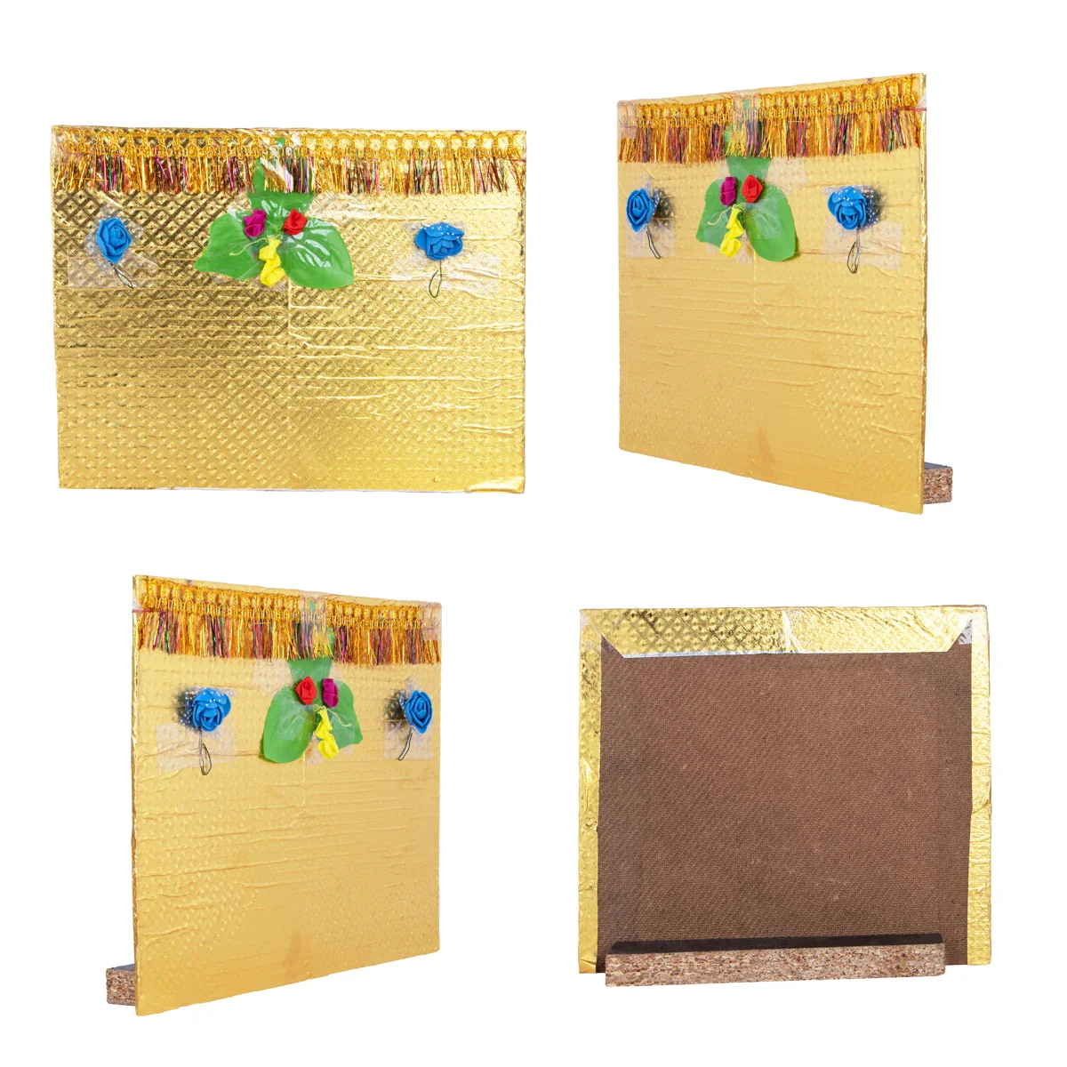 Reception Clay Golu Bommai Set - 6 x 2.5 Inches | Giri Golu Doll/ Navaratri Golu Bomma/Gombe/Bommai - Image 3