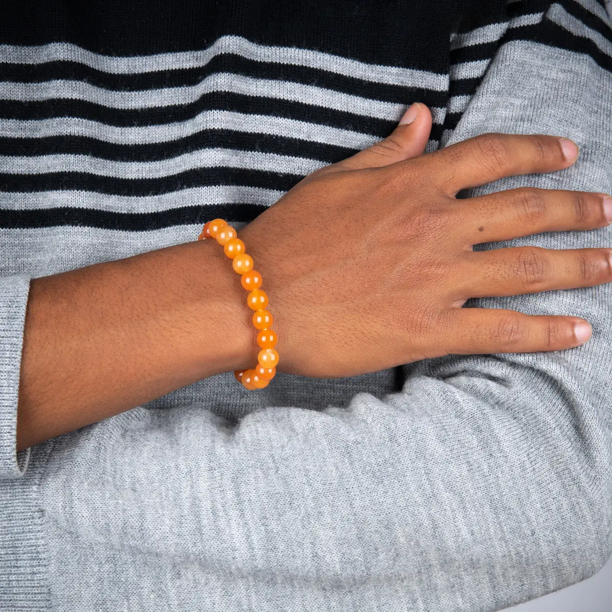Red Aventurine Bracelet - 2.5 Inches | Aventurine Crystal Bracelet/ Crystal Jewellery for Men & Women - Image 5