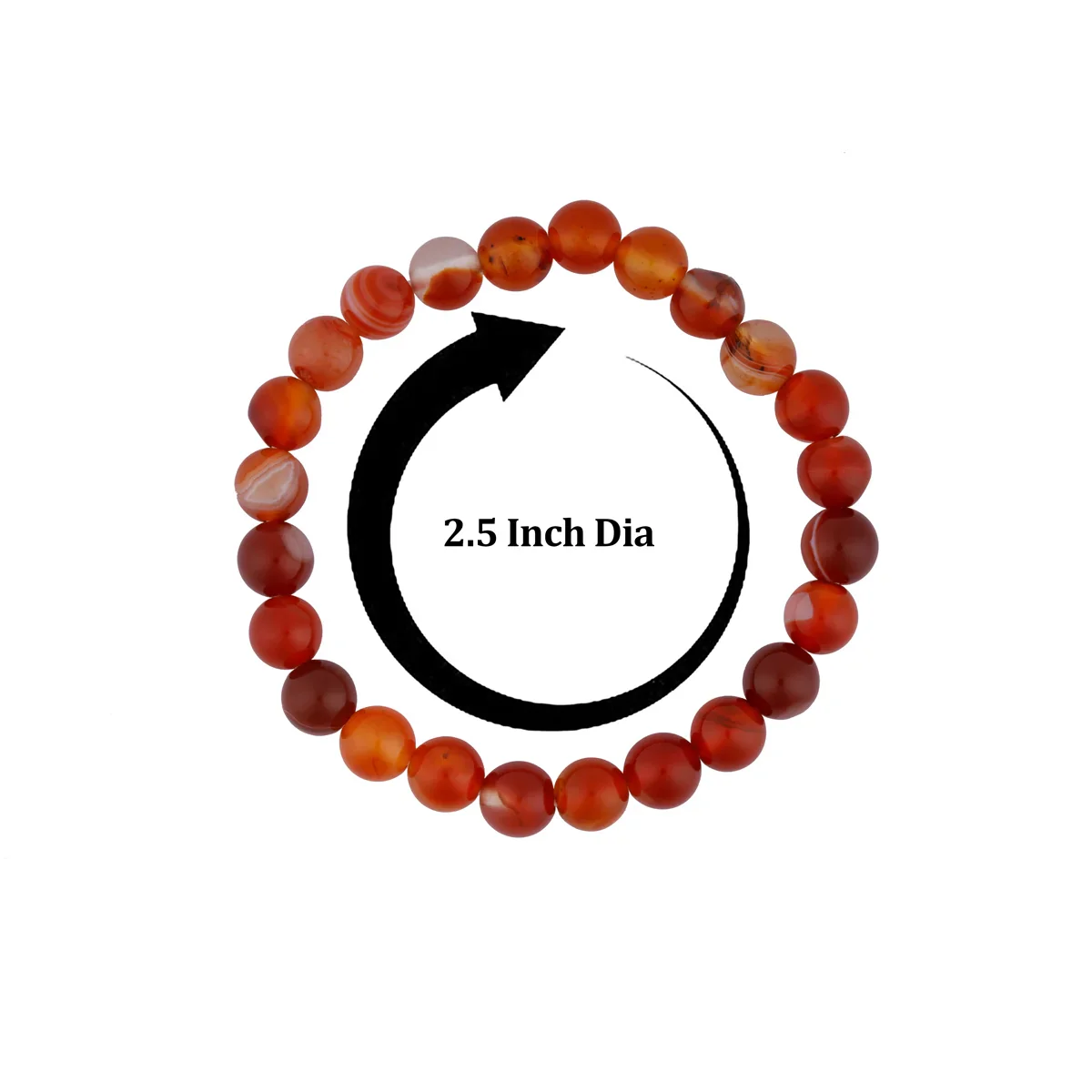 Red Hakik Bracelet - 2.5 Inches | Sulemani Hakik Bracelet/ Crystal Jewellery for Men & Women - Image 3