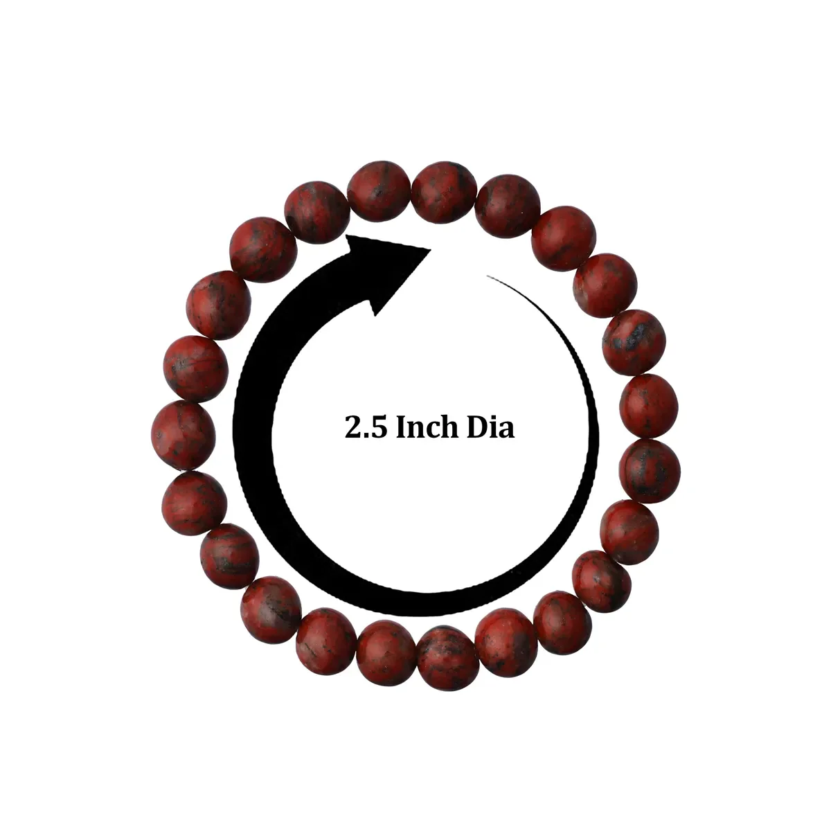 Red Jasper Bracelet - 2.5 Inches | Red Jasper Crystal Bracelet/ Semi Precious Hand Band For Positive Energy - Image 4