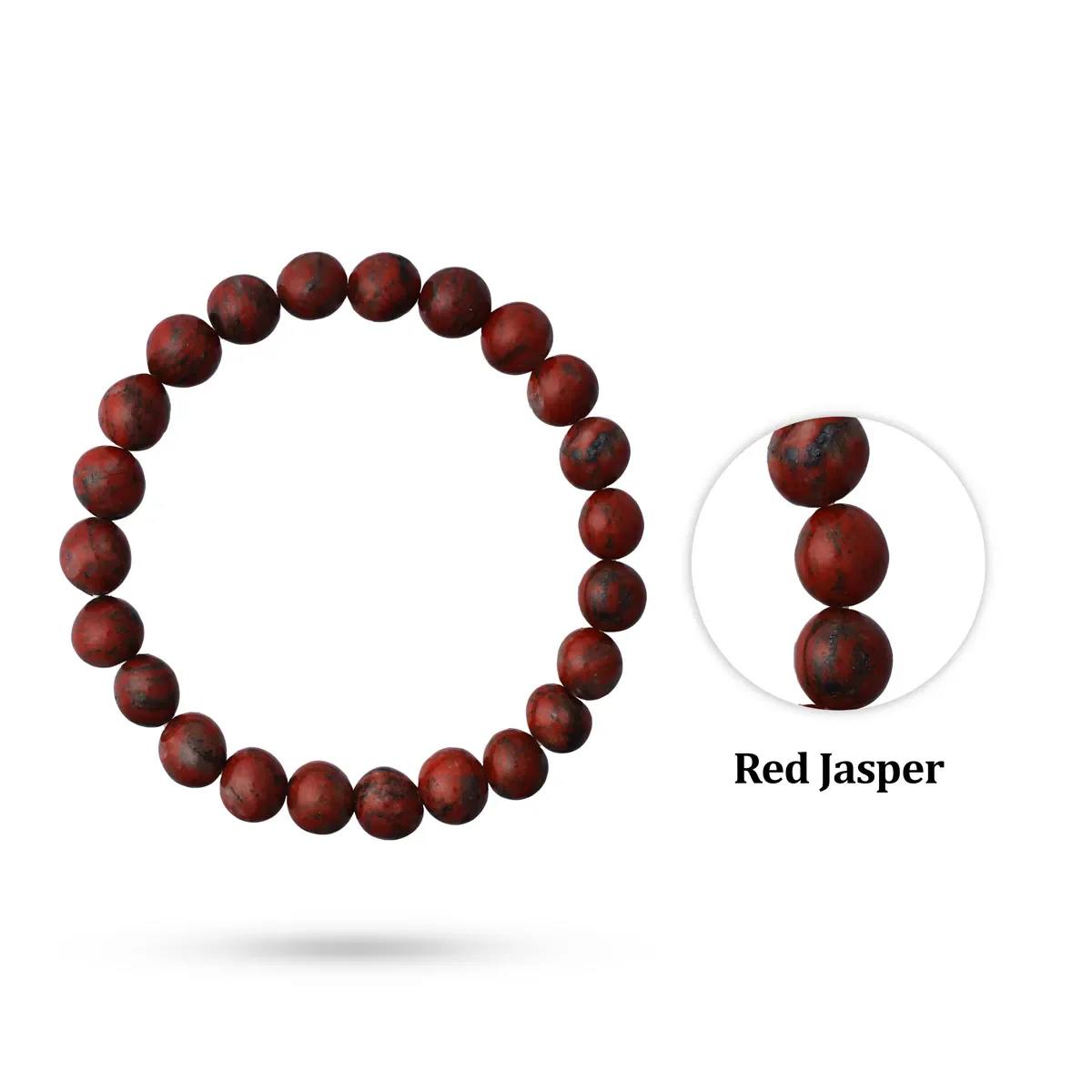 Red Jasper Bracelet - 2.5 Inches | Red Jasper Crystal Bracelet/ Semi Precious Hand Band For Positive Energy - Image 5