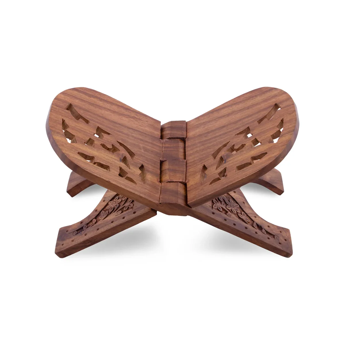 Rehal - 6 x 12 Inches | Chhilai Kashmiri Design Rehal/ Wooden Holy Book Stand for Reading - Image 5
