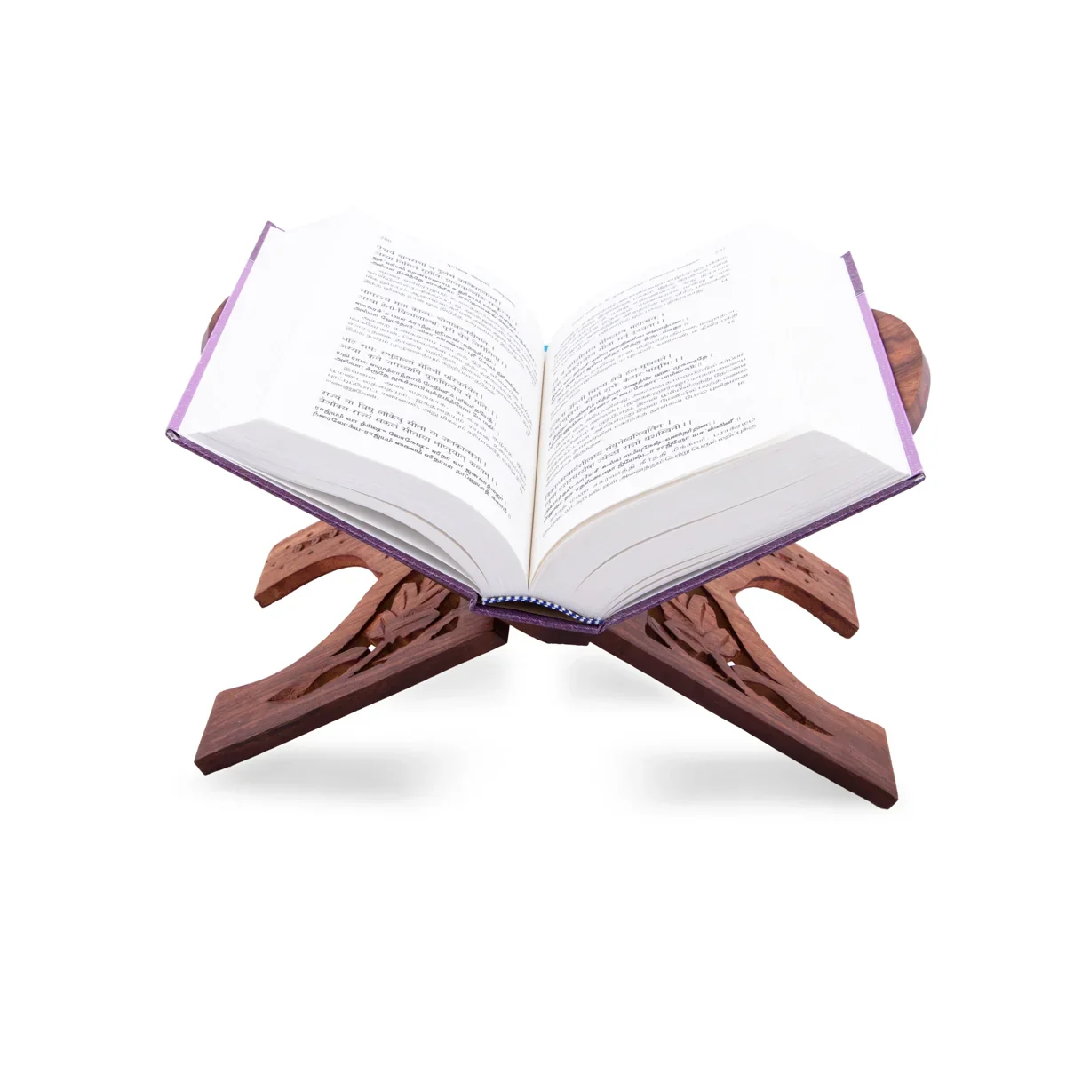 Rehal - 8 x 15 Inches | Chhilai Kashmiri Design Rehal/ Wooden Holy Book Stand for Reading - Image 3