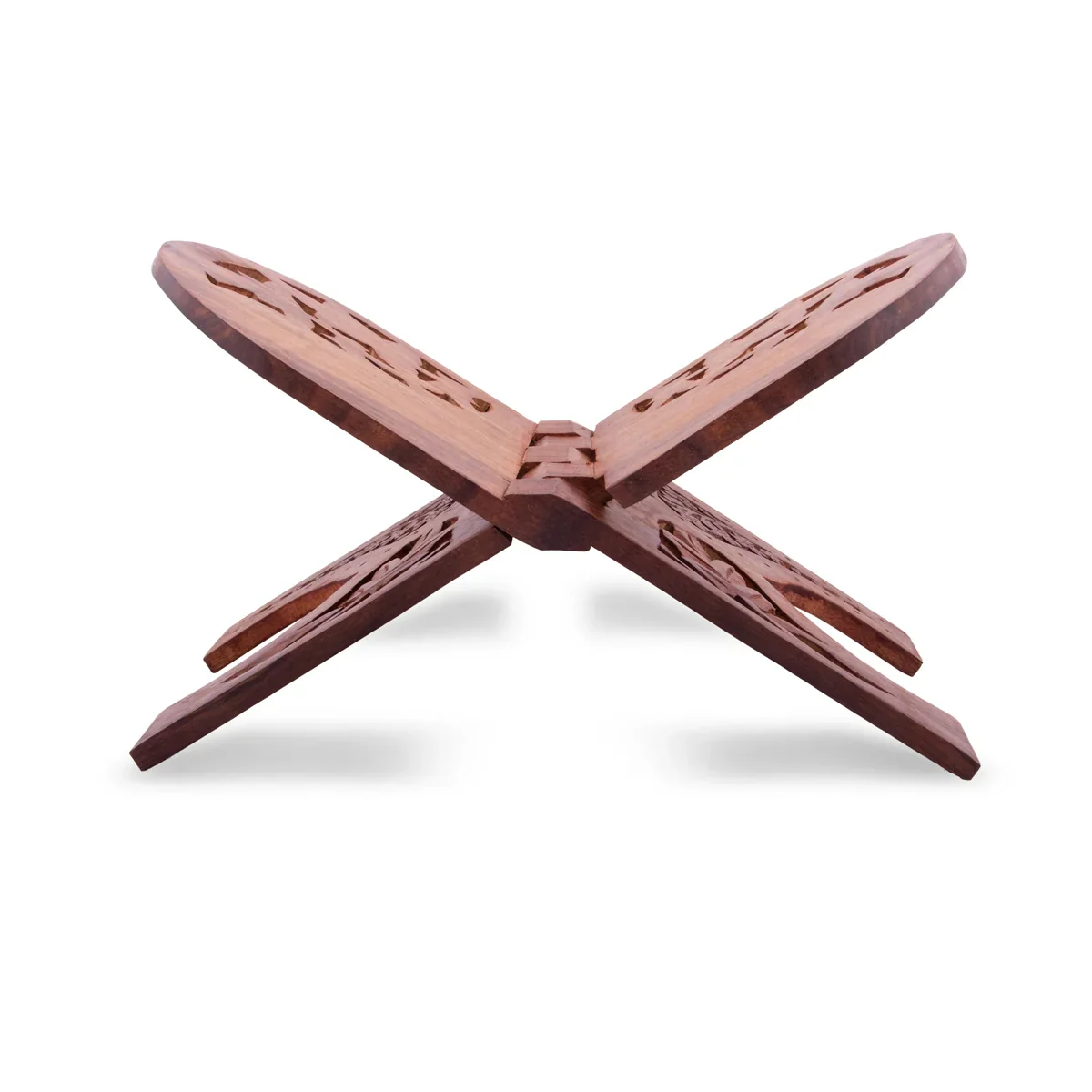 Rehal - 8 x 15 Inches | Chhilai Kashmiri Design Rehal/ Wooden Holy Book Stand for Reading - Image 4
