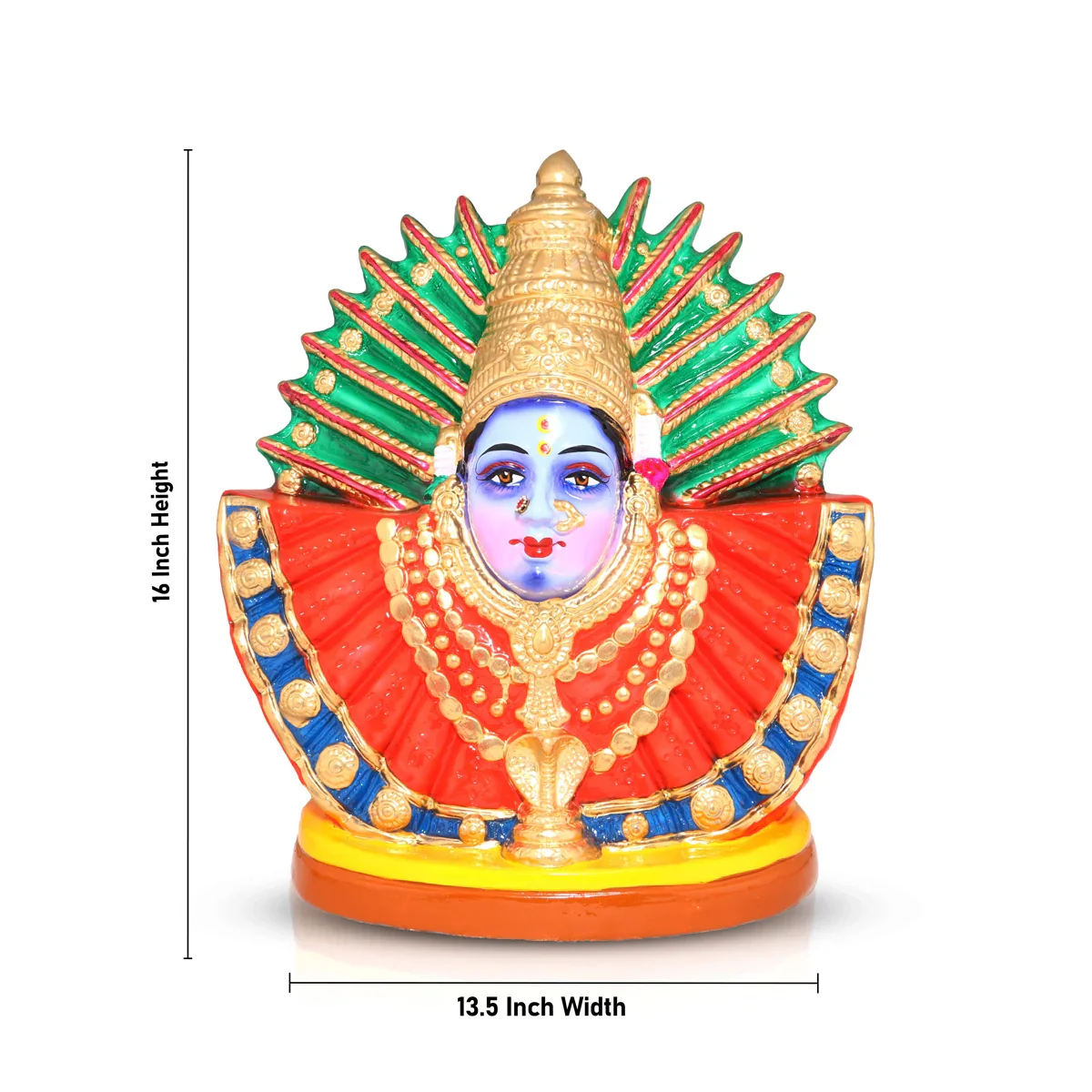 Renugambal Paper Mache Golu Bommai - 16 Inches | Giri Golu Doll/ Navaratri Golu Bomma/Gombe/Bommai - Image 5