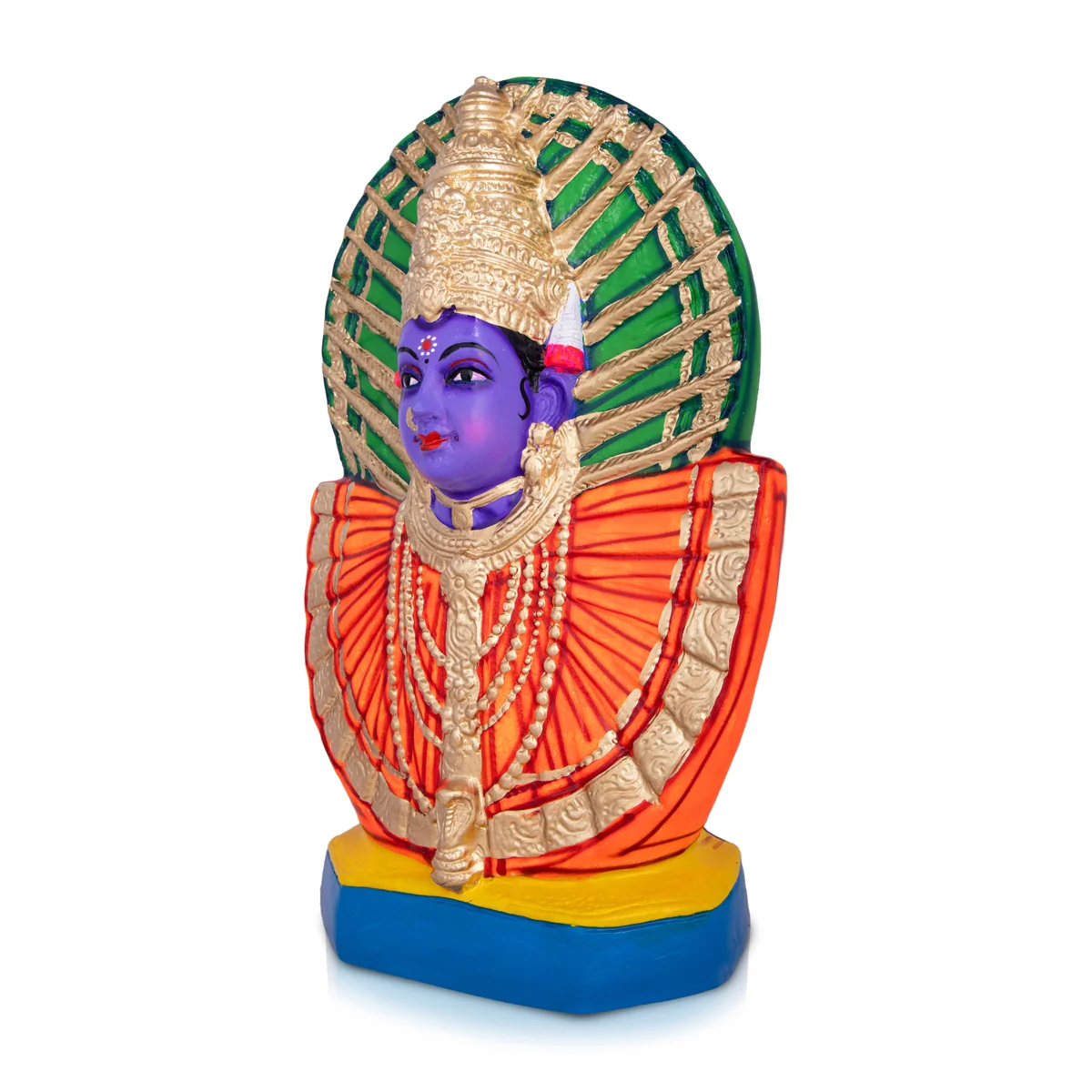 Renugambal Paper Mache Golu Bommai - 18 x 11 Inches | Giri Golu Doll/ Navaratri Golu Bomma/Gombe/Bommai - Image 3