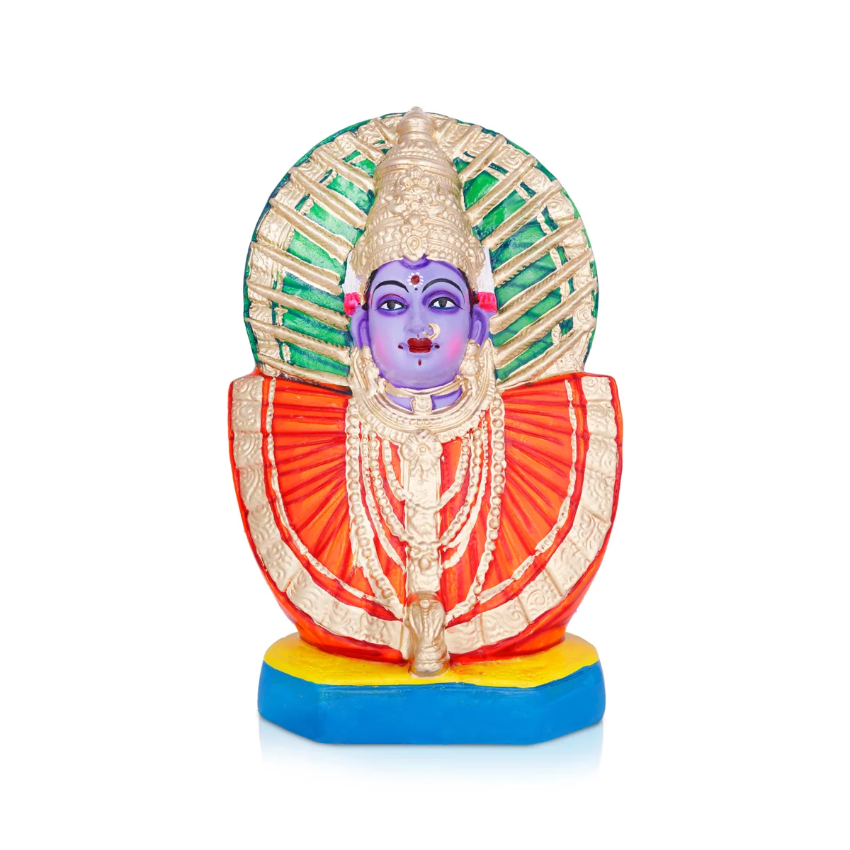 Renukambal Paper Mache Golu Bommai - 18 X 11 Inches | Navaratri Golu Gombe/ Giri Golu Doll/ Navratri Decor - Image 2
