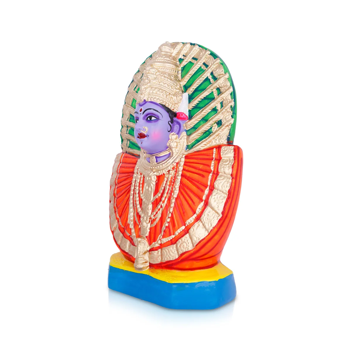 Renukambal Paper Mache Golu Bommai - 18 X 11 Inches | Navaratri Golu Gombe/ Giri Golu Doll/ Navratri Decor - Image 4